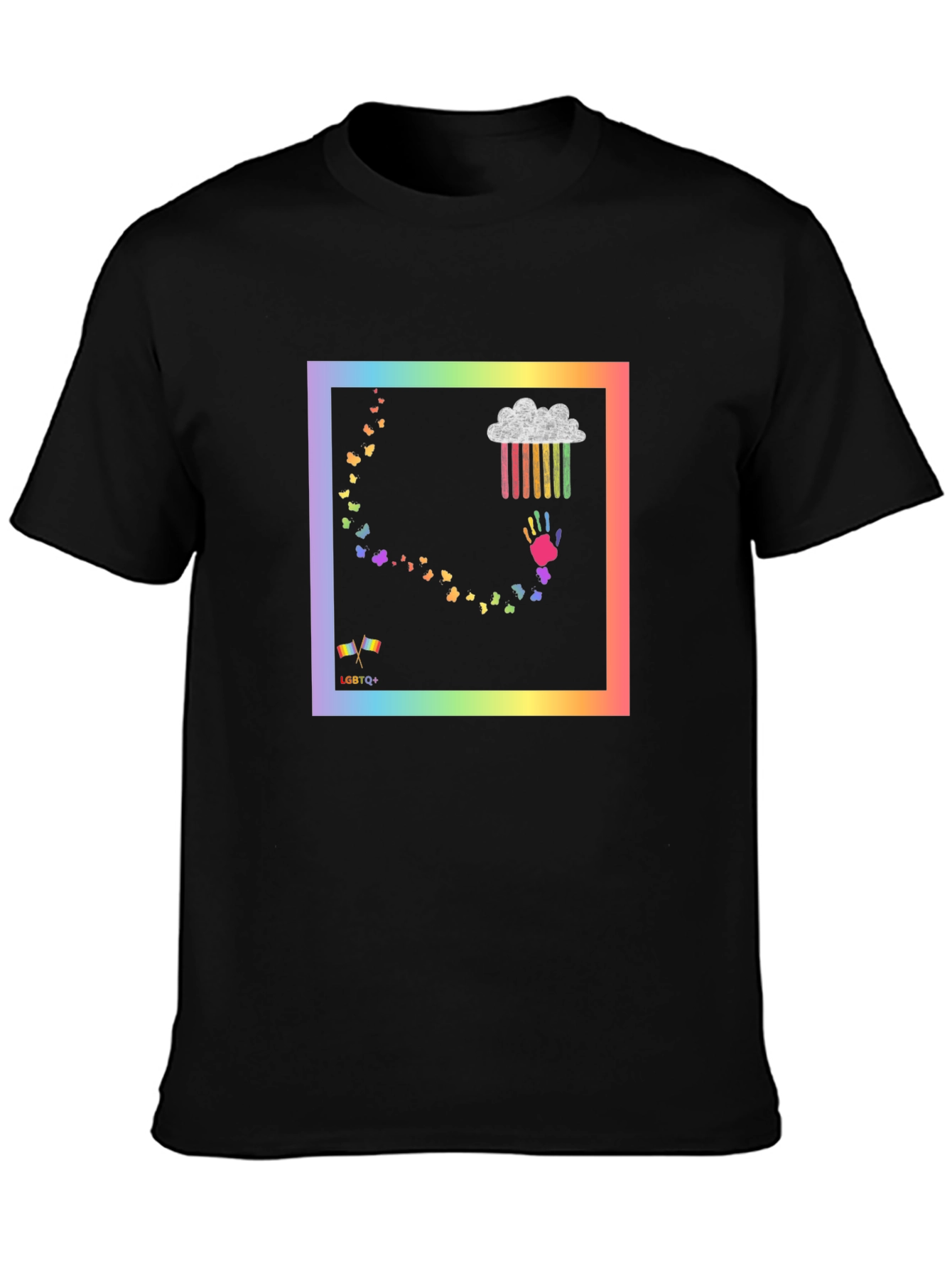 LGBTQ+ Rainbow Graphic T-Shirt - Pride & Support