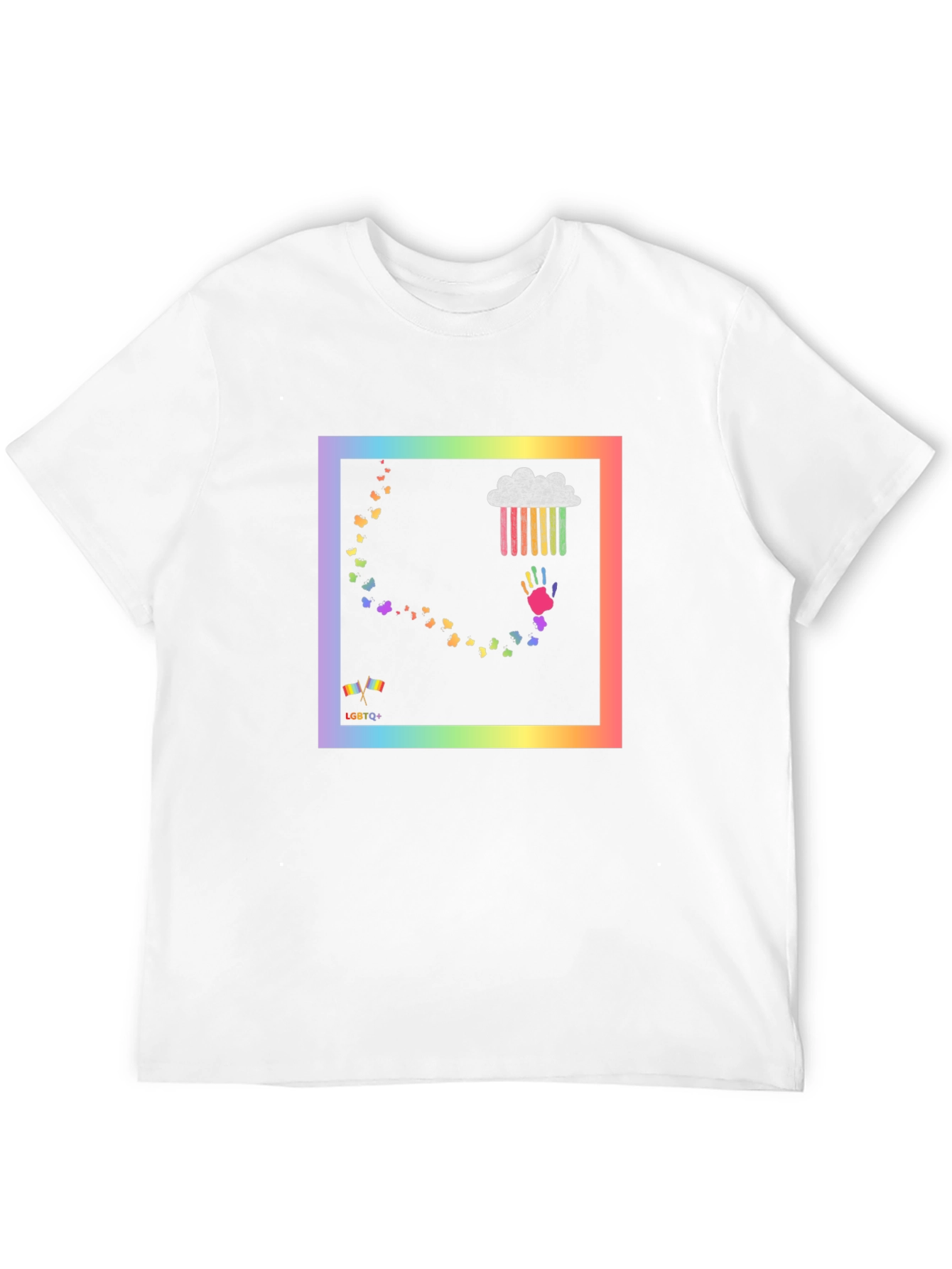 LGBTQ+ Rainbow Graphic T-Shirt - Pride & Support