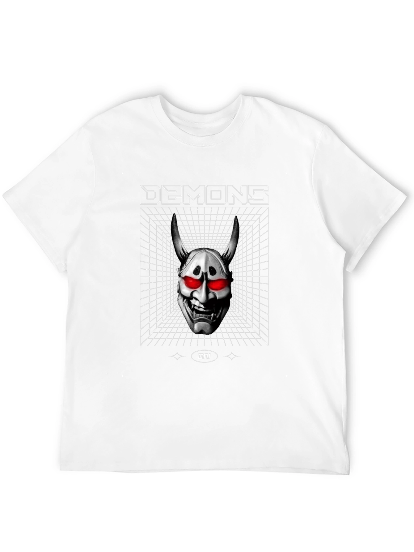 Demons Oni Mask Graphic T-Shirt