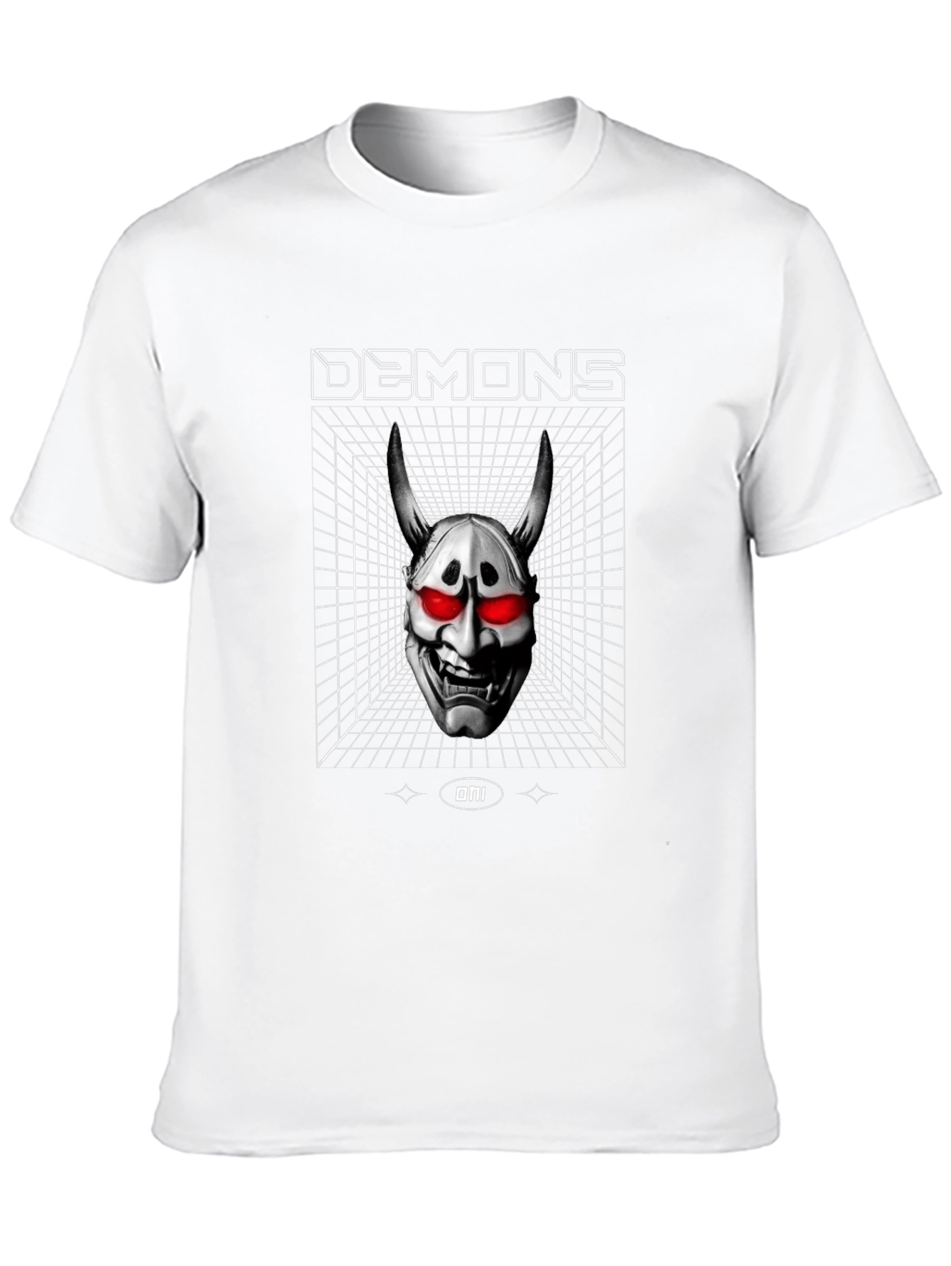 Demons Oni Mask Graphic T-Shirt