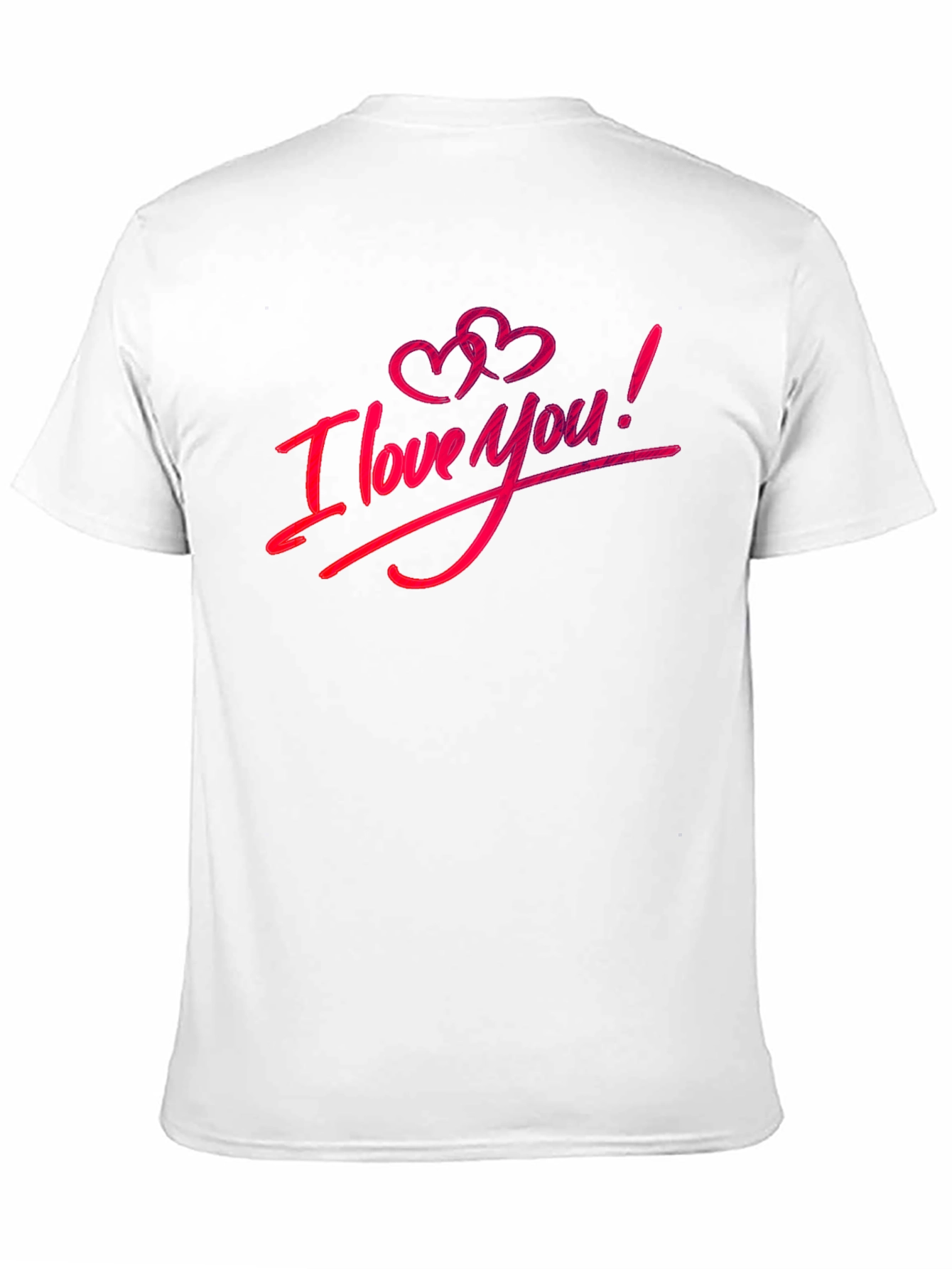 I Love You Black T-Shirt: Romantic Graphic Tee
