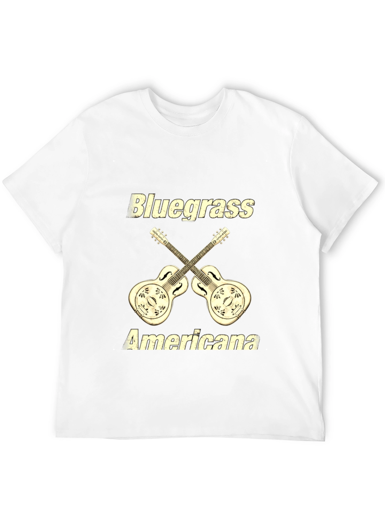 Bluegrass Americana Guitar Graphic T-Shirt