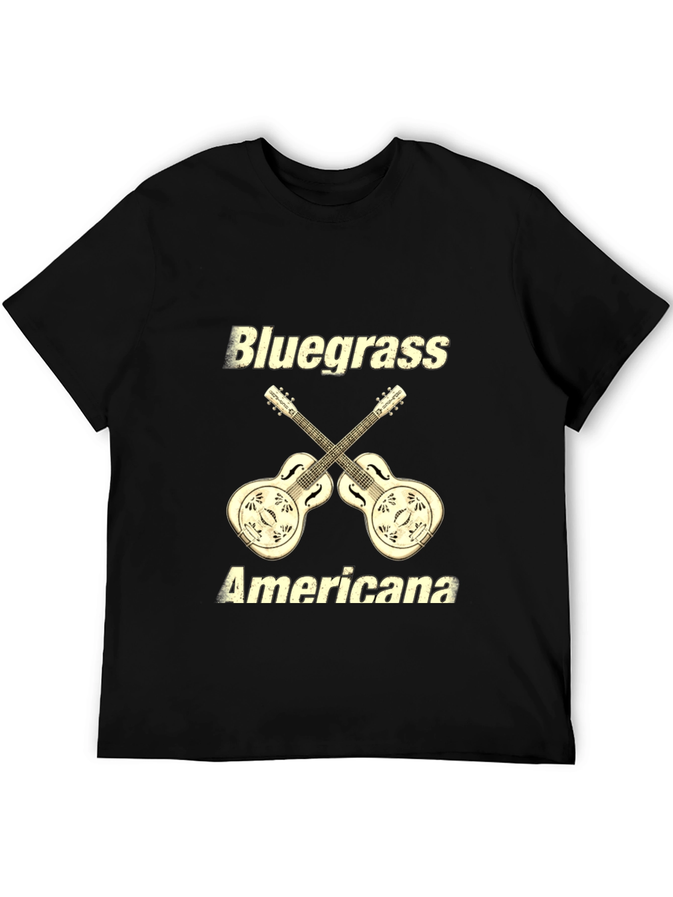 Bluegrass Americana Guitar Graphic T-Shirt