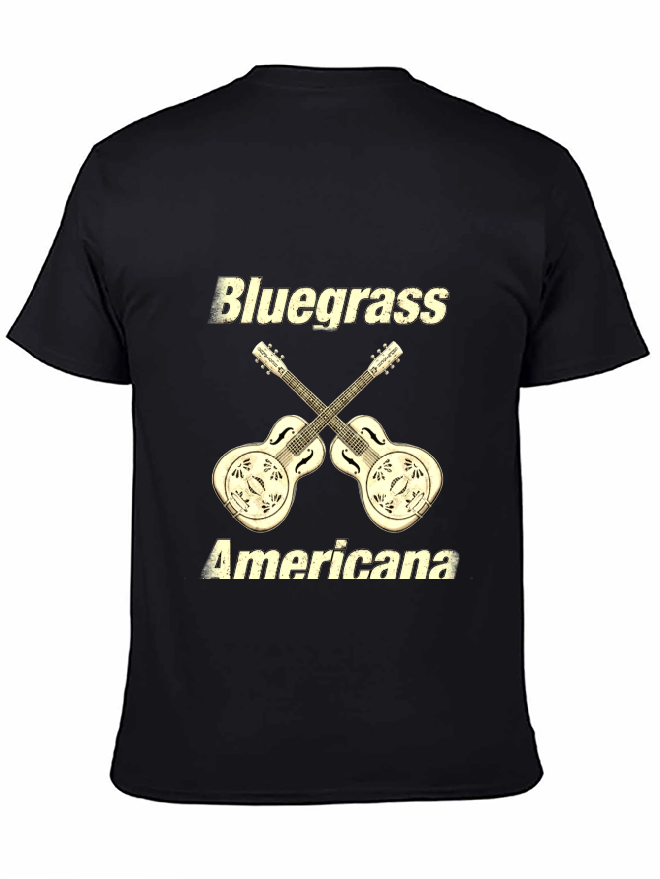 Bluegrass Americana Guitar Graphic T-Shirt