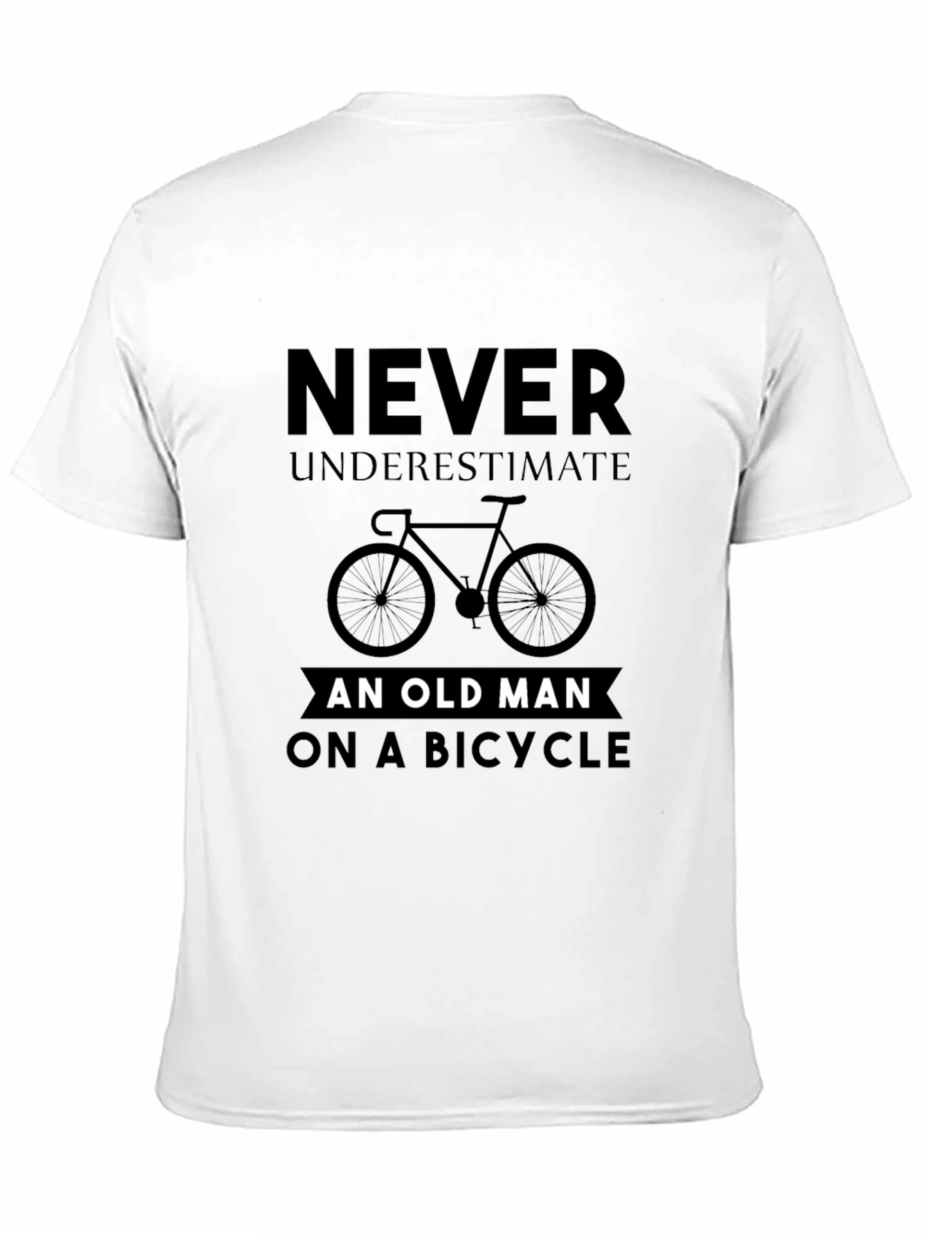 Never Underestimate Old Man On A Bicycle T-Shirt