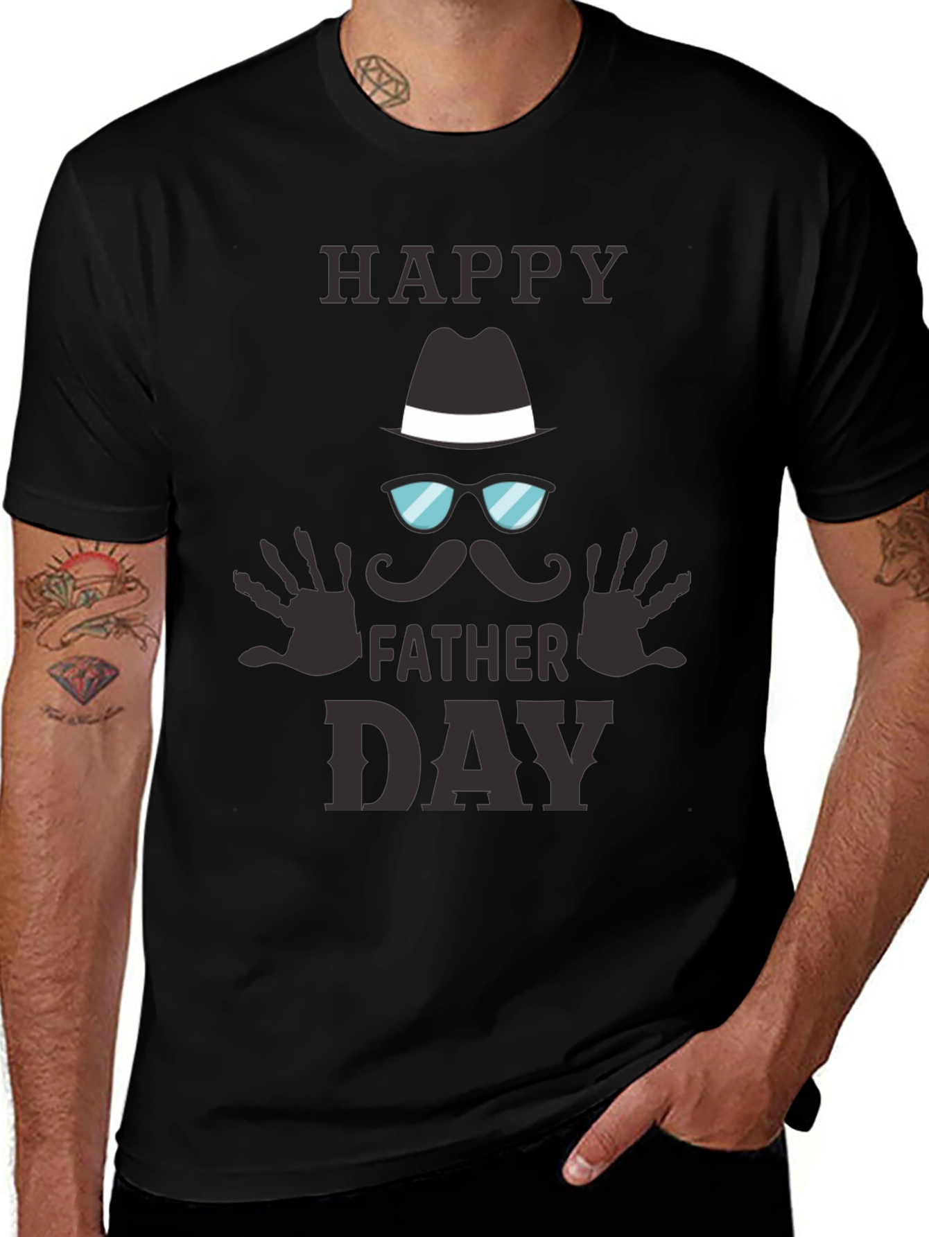 Happy Fathers Day Graphic Tee - Cool Dad Style