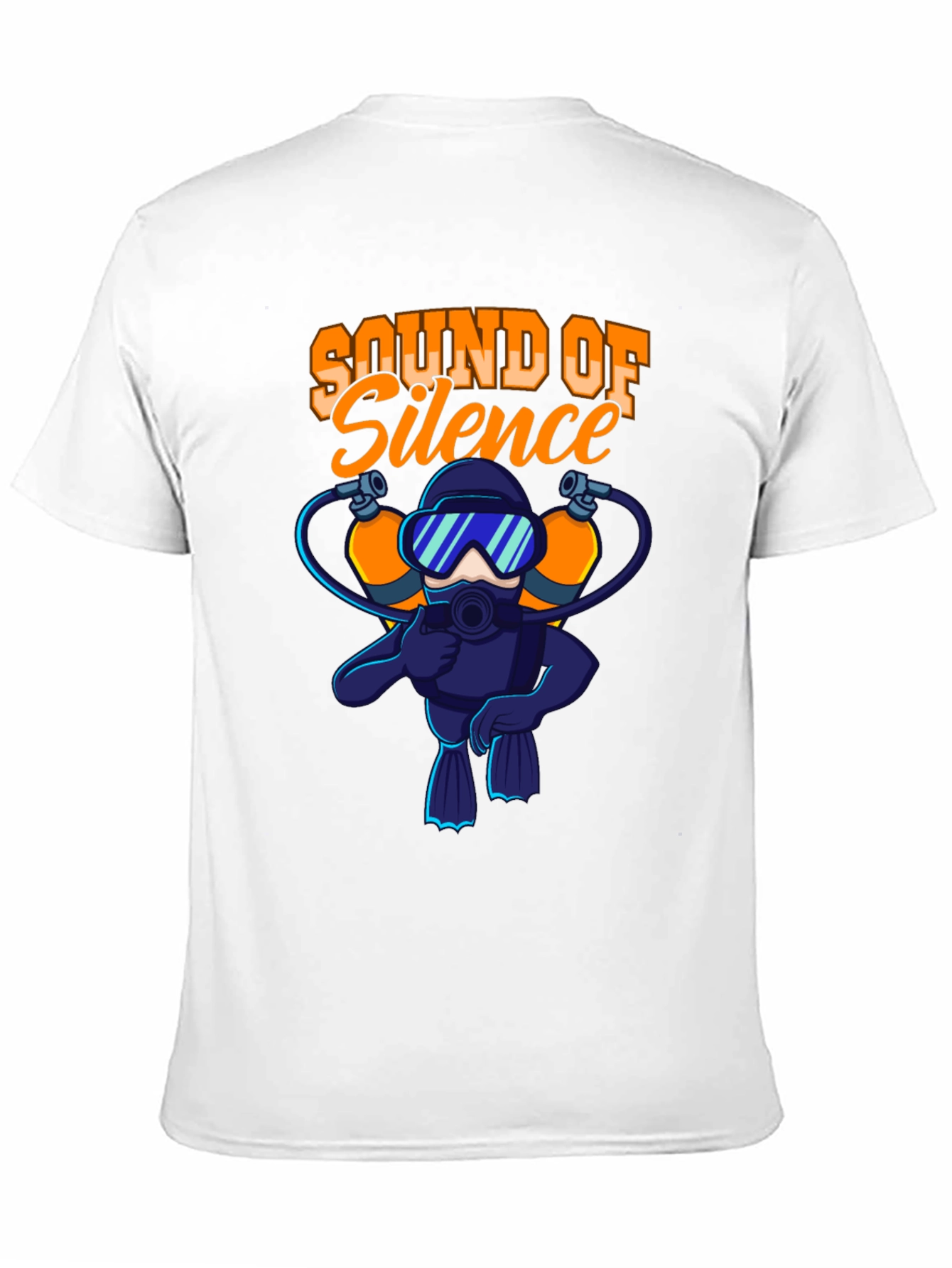 Sound of Silence Scuba Diver Black T-Shirt