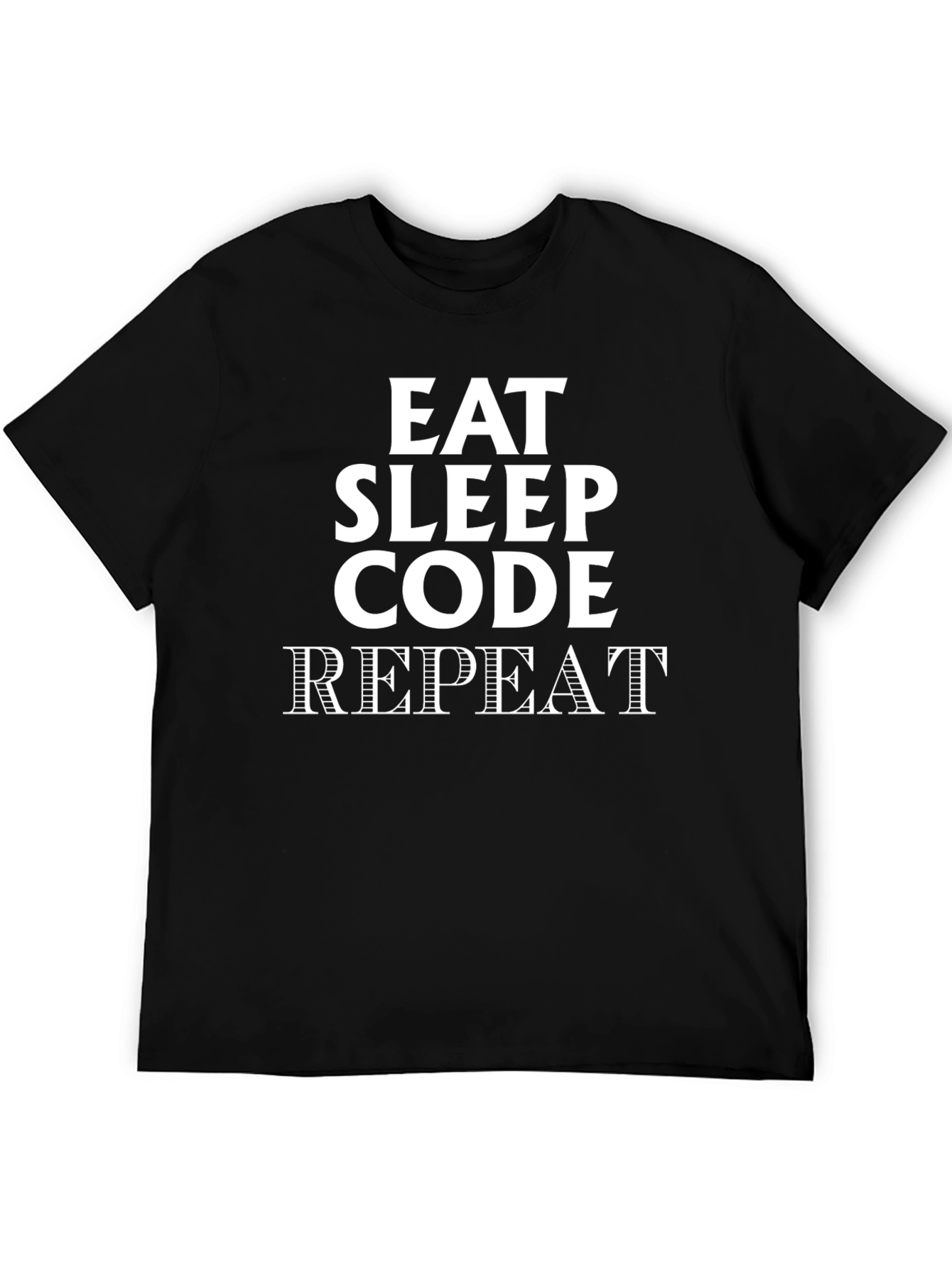 Eat Sleep Code Repeat Black T-Shirt