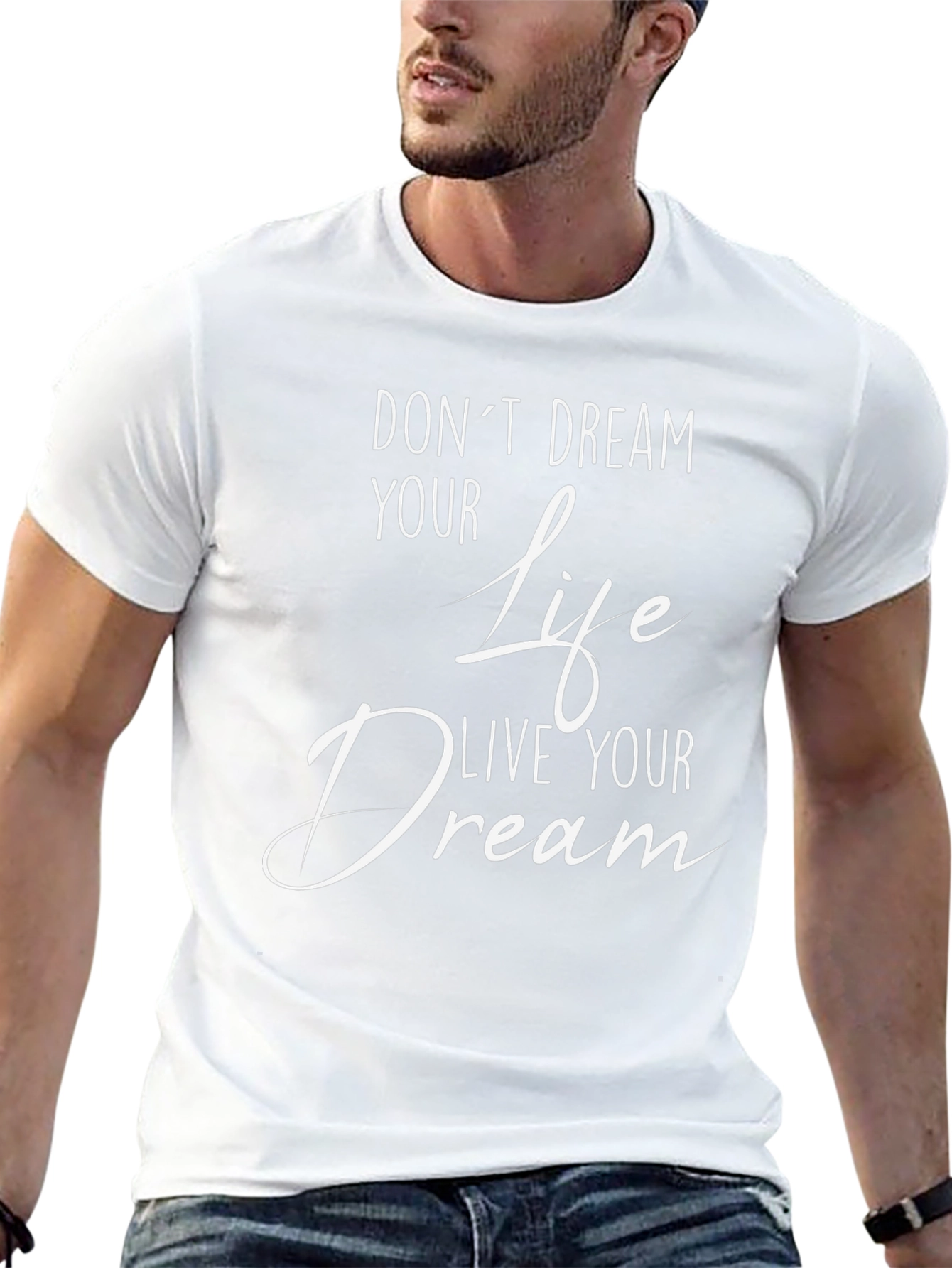 Inspirational Live Your Dream Graphic T-Shirt