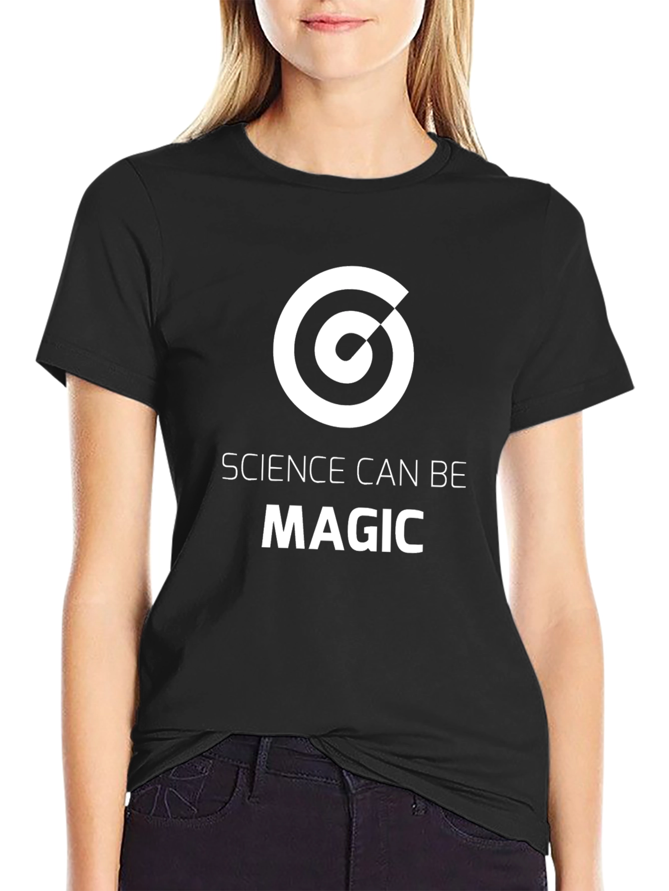 Science Can Be Magic Graphic Black T-Shirt
