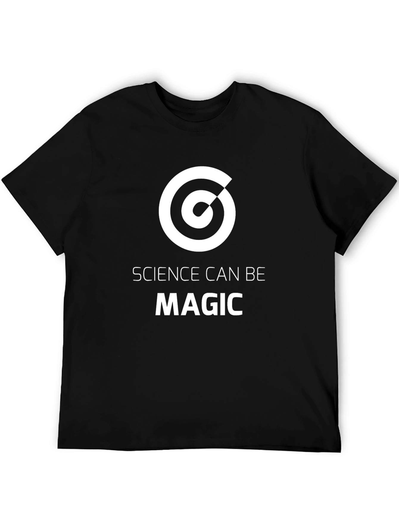 Science Can Be Magic Graphic Black T-Shirt