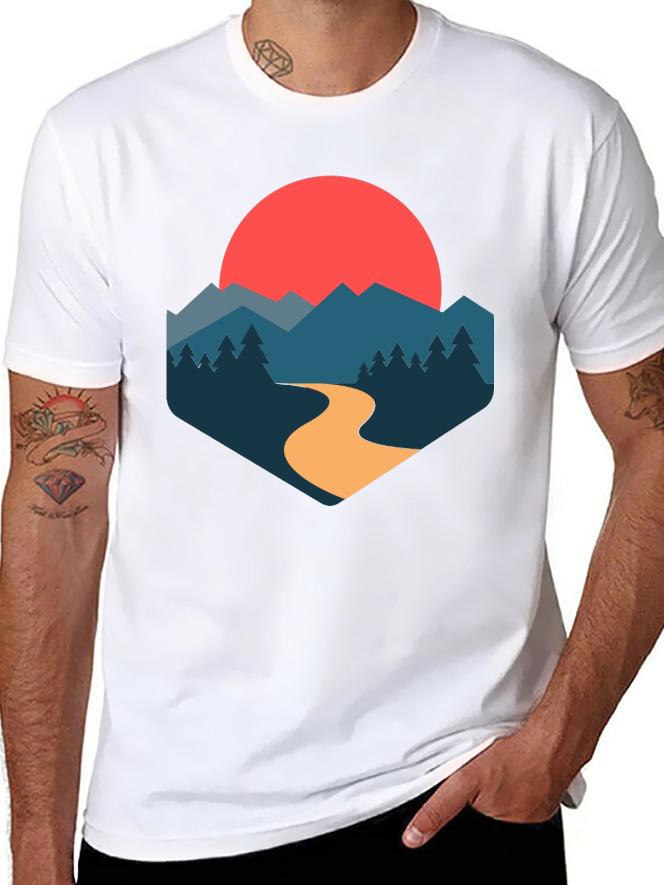 Nature Inspired Graphic T-Shirt
