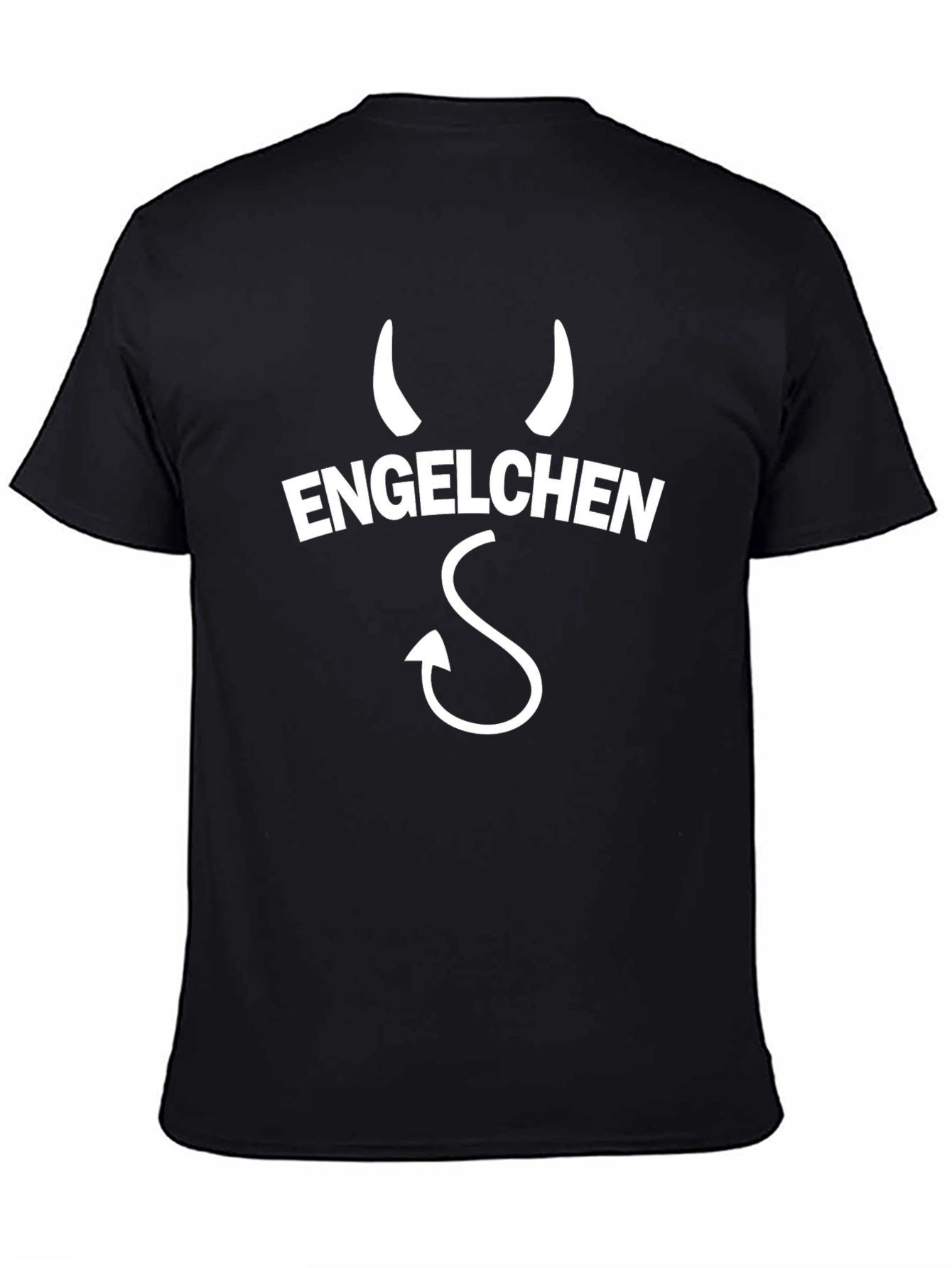 Engelchen Devil Horns Tail Graphic T-Shirt