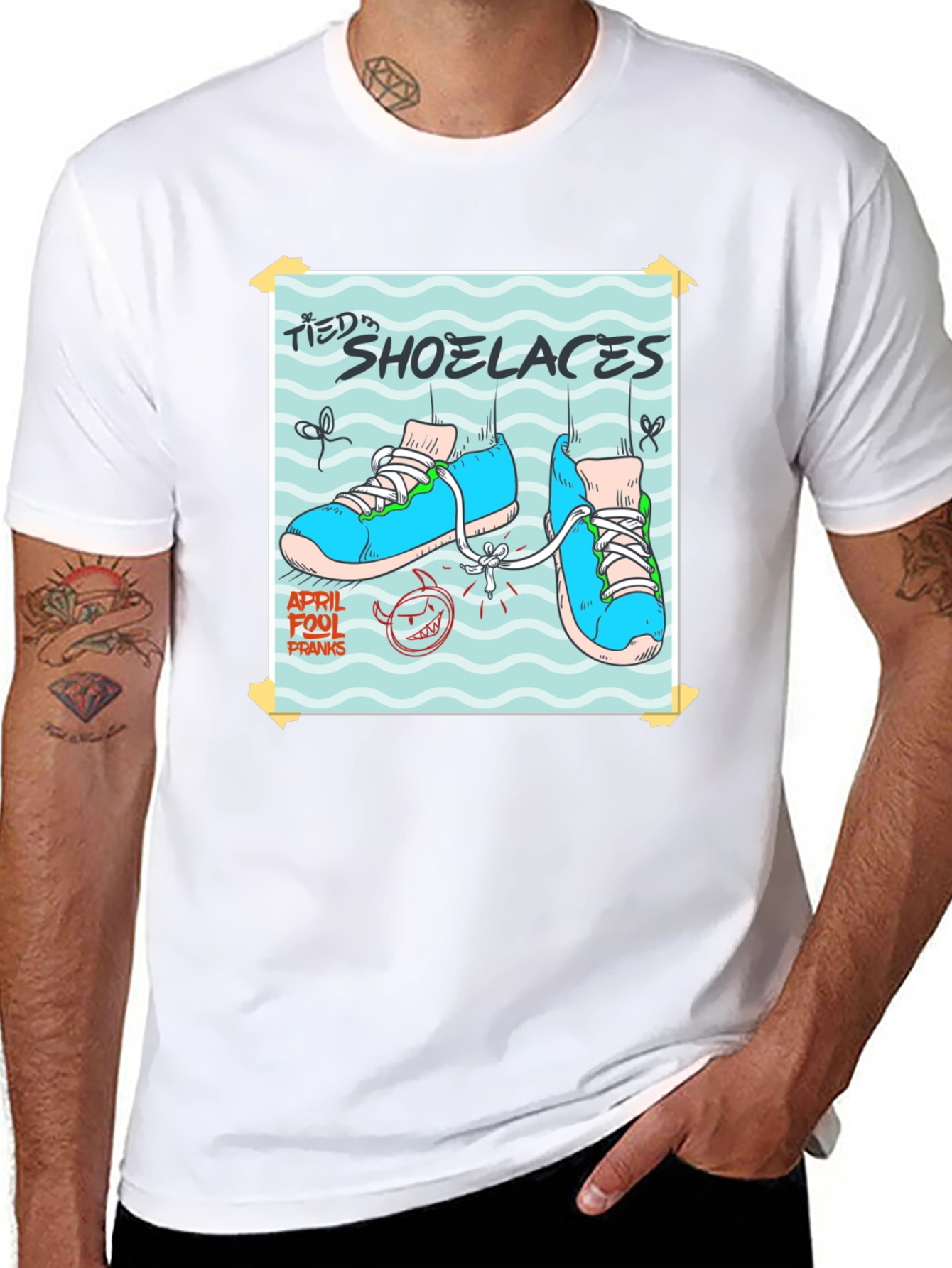 April Fools Shoelaces Prank T-Shirt