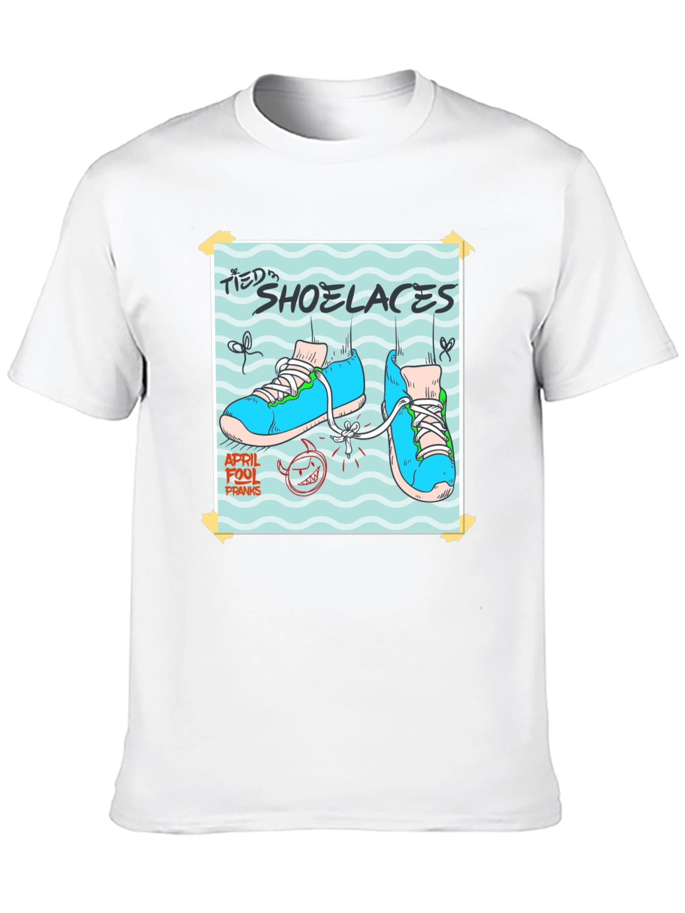 April Fools Shoelaces Prank T-Shirt