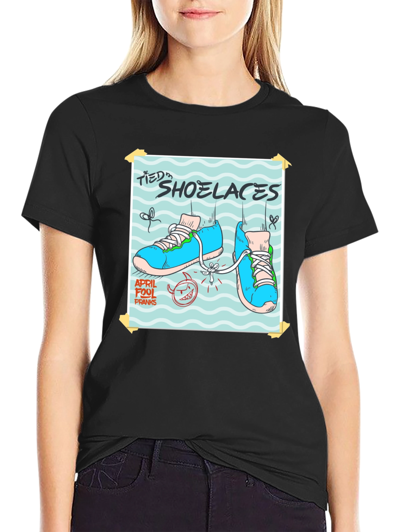 April Fools Shoelaces Prank T-Shirt