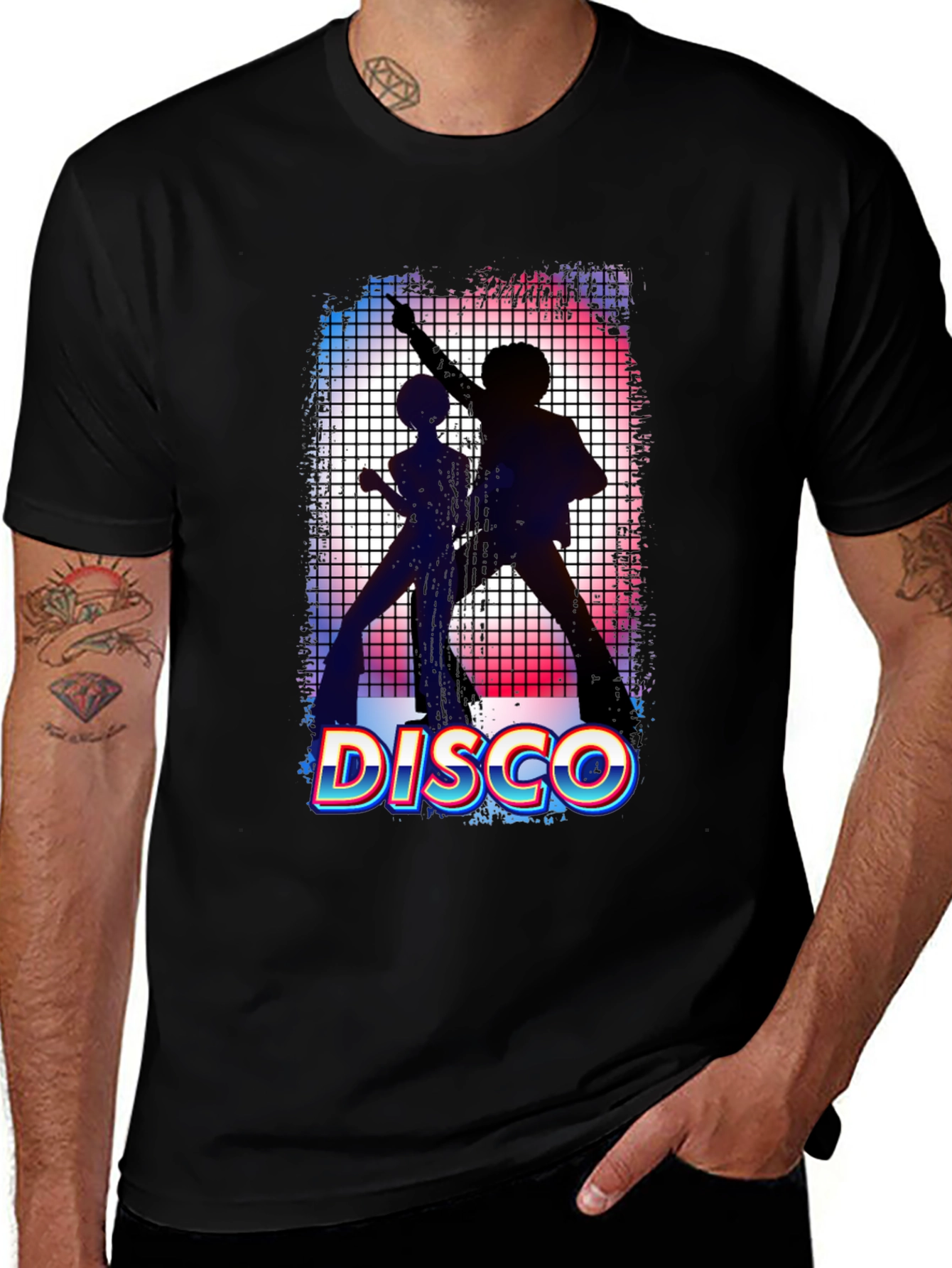 Retro Disco T-Shirt - 70s Dance Style