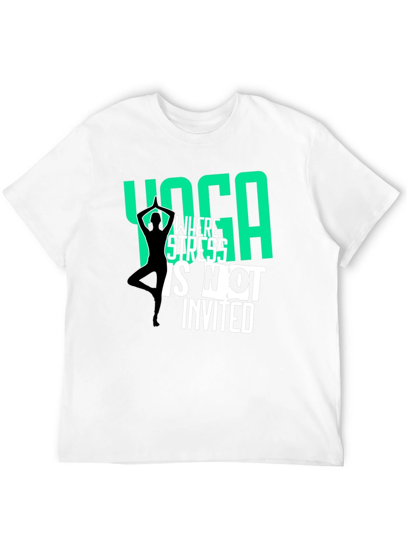 Yoga Graphic T-Shirt - Stress Free