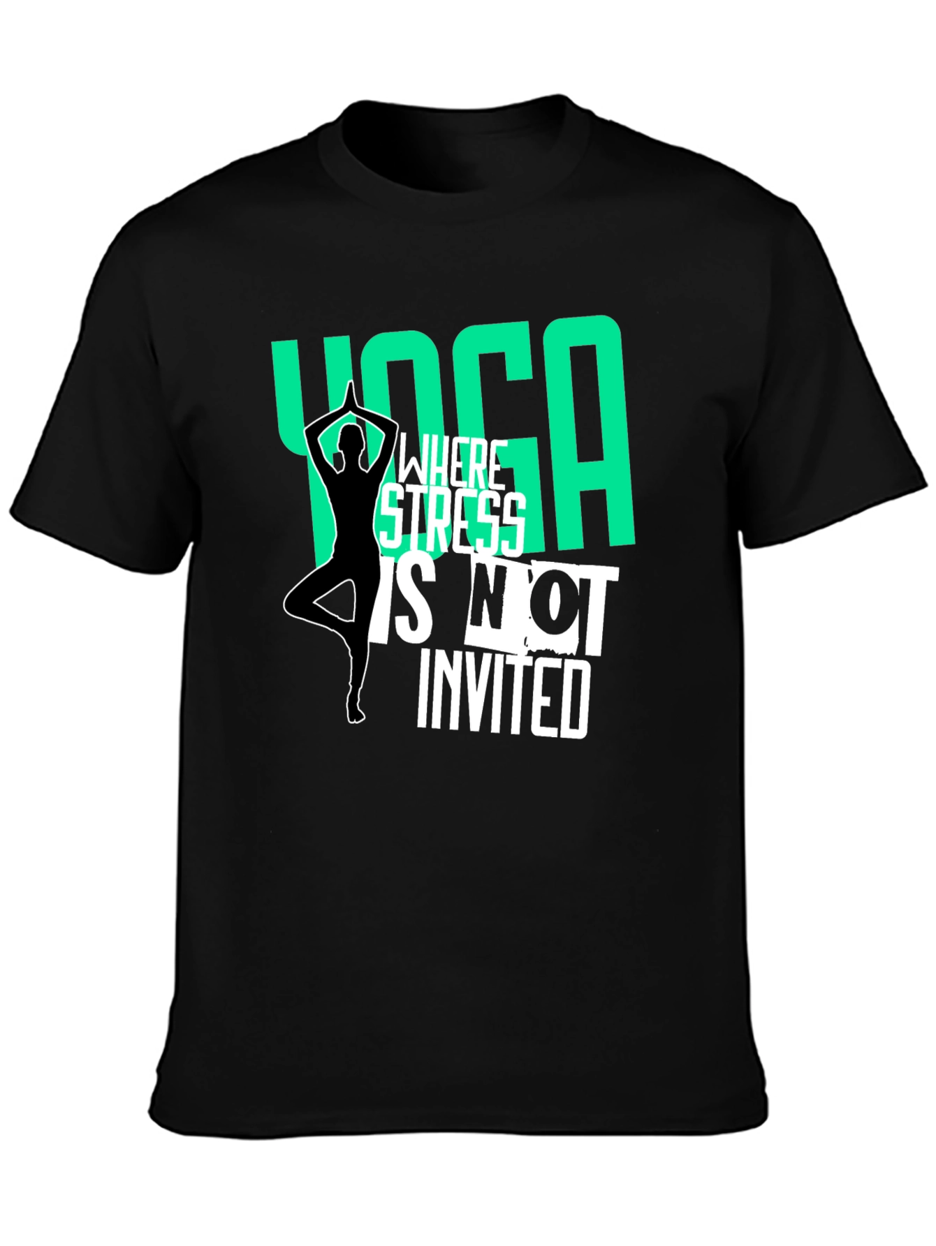 Yoga Graphic T-Shirt - Stress Free