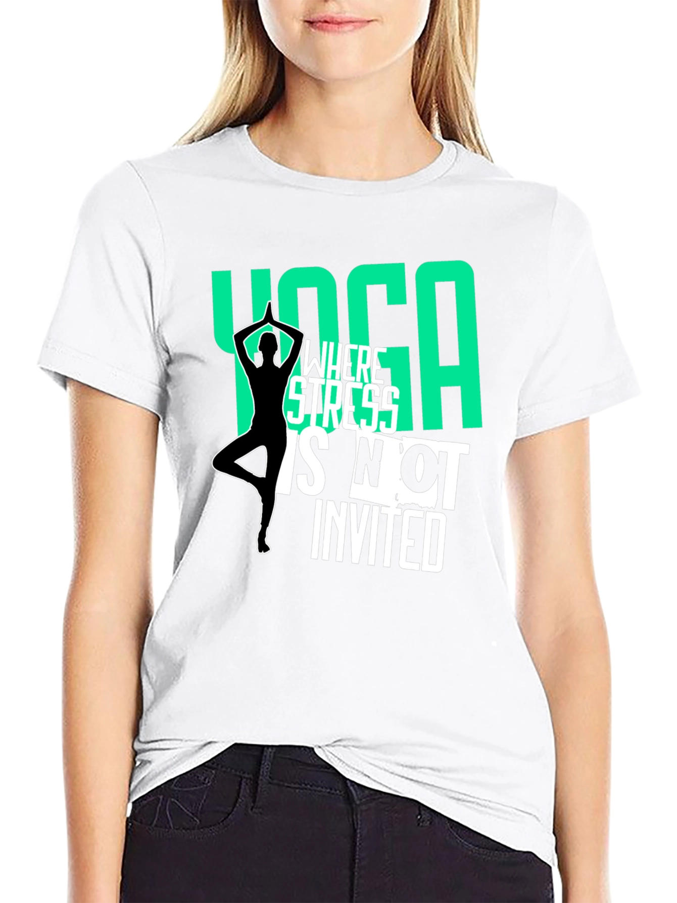 Yoga Graphic T-Shirt - Stress Free