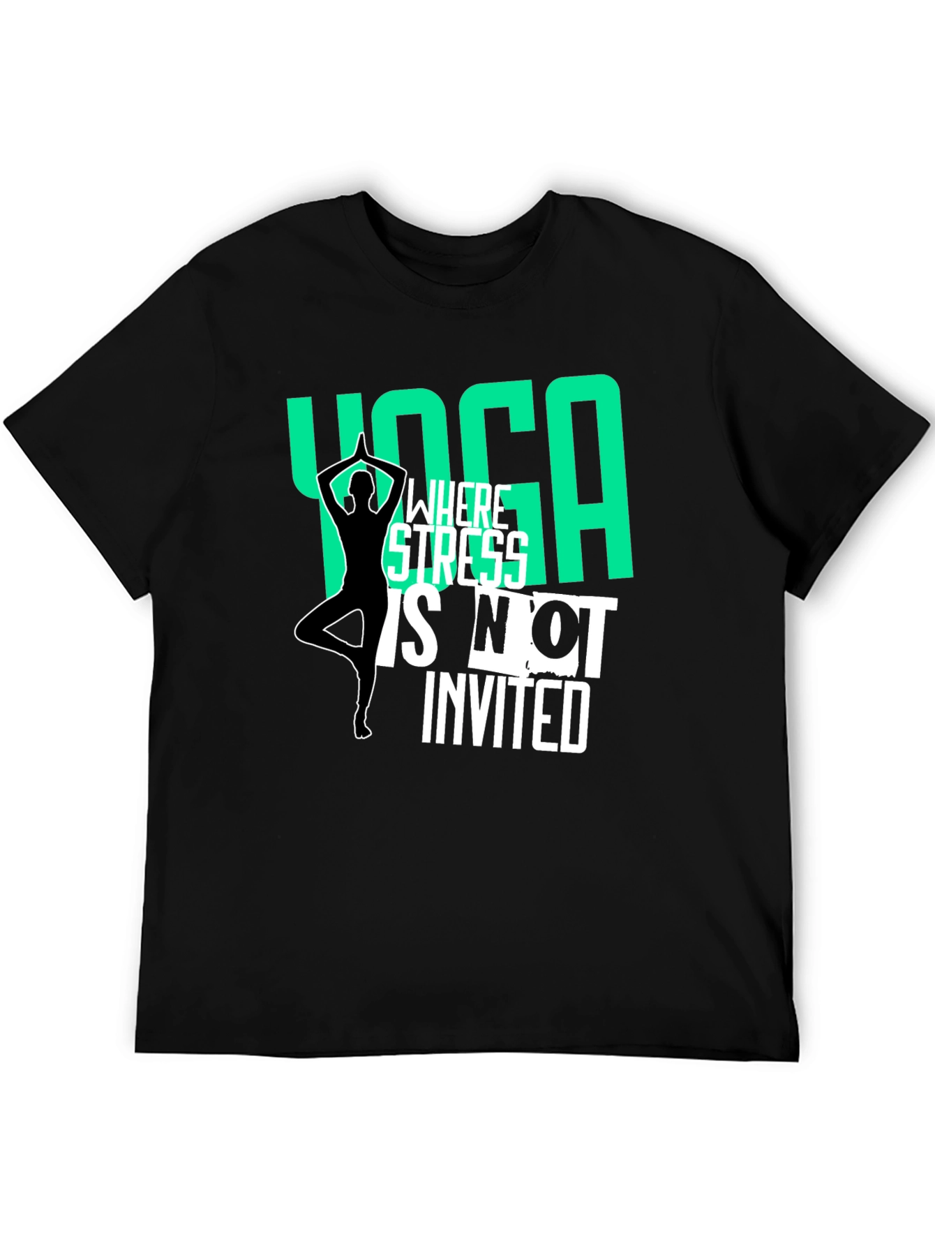 Yoga Graphic T-Shirt - Stress Free
