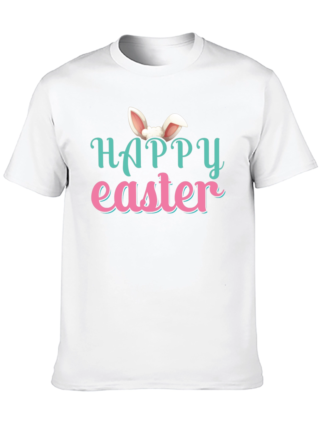 Happy Easter Bunny Ear Graphic T-Shirt