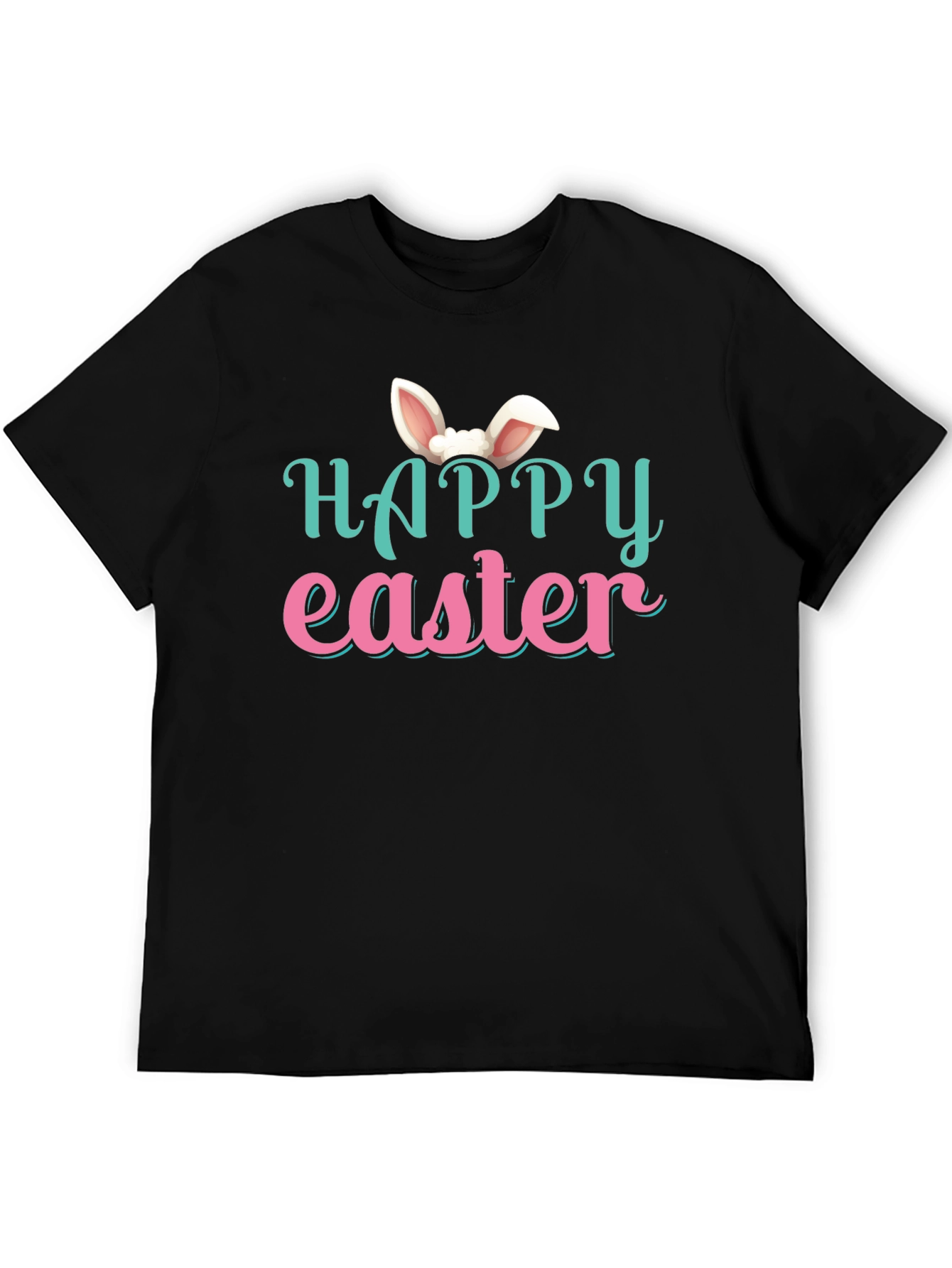 Happy Easter Bunny Ear Graphic T-Shirt