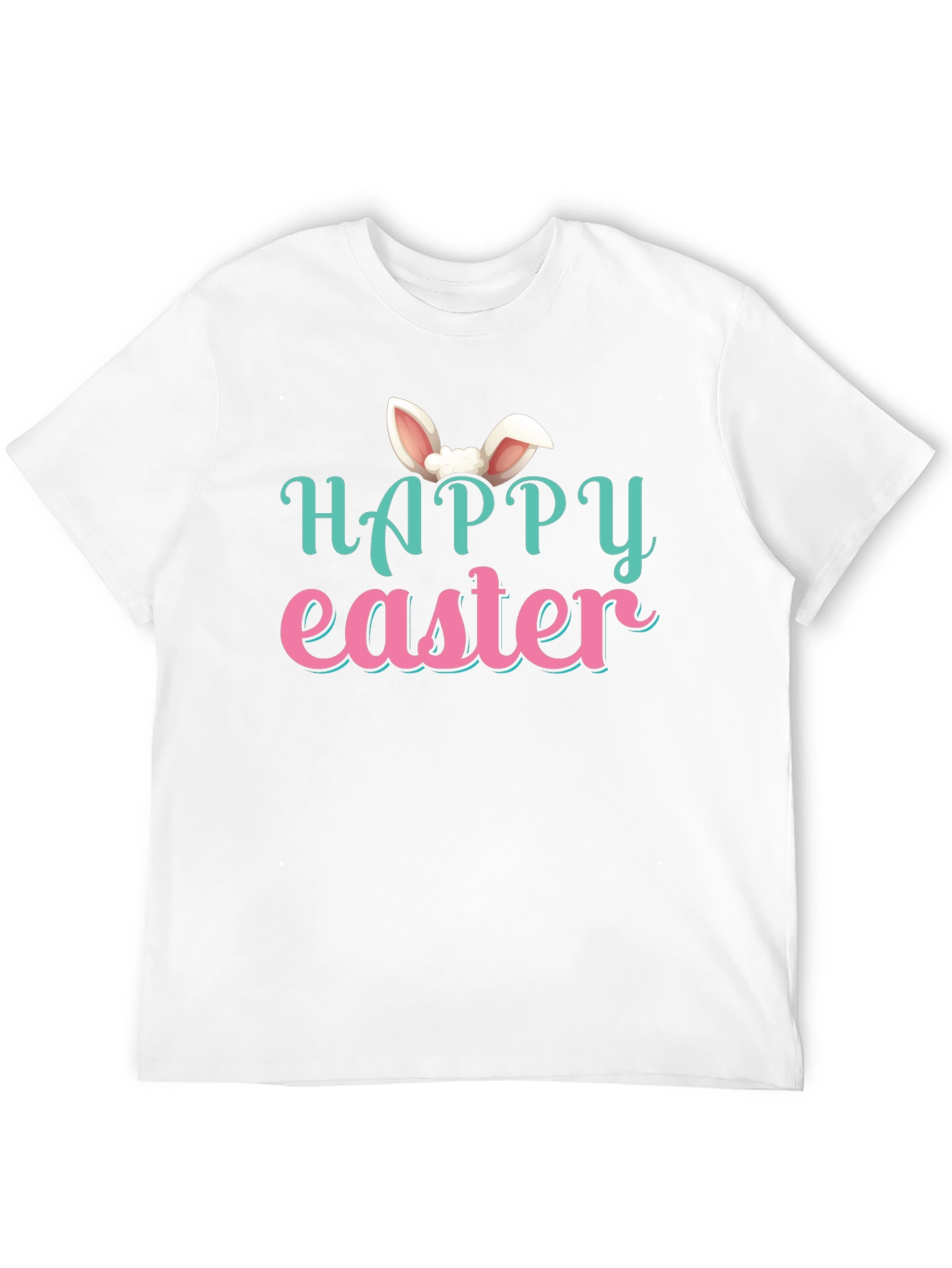 Happy Easter Bunny Ear Graphic T-Shirt