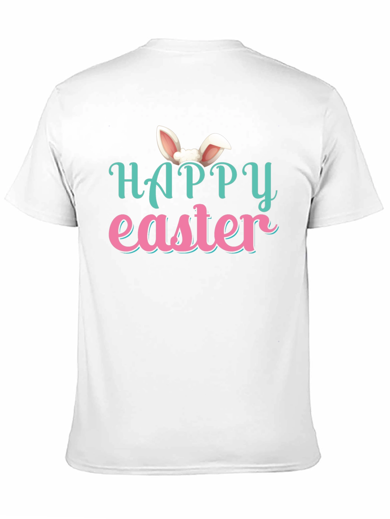 Happy Easter Bunny Ear Graphic T-Shirt