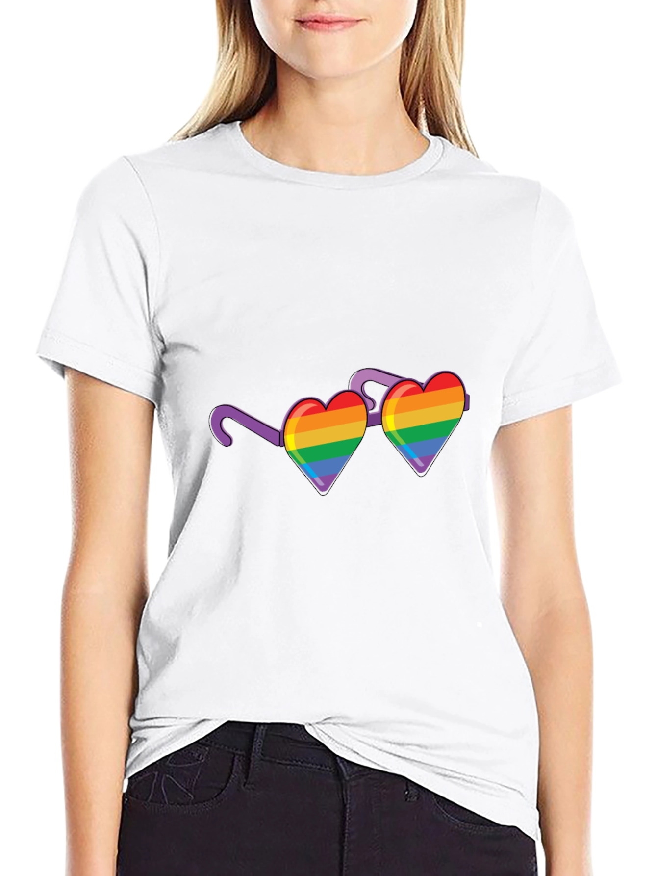 Heart Glasses Pride T-Shirt