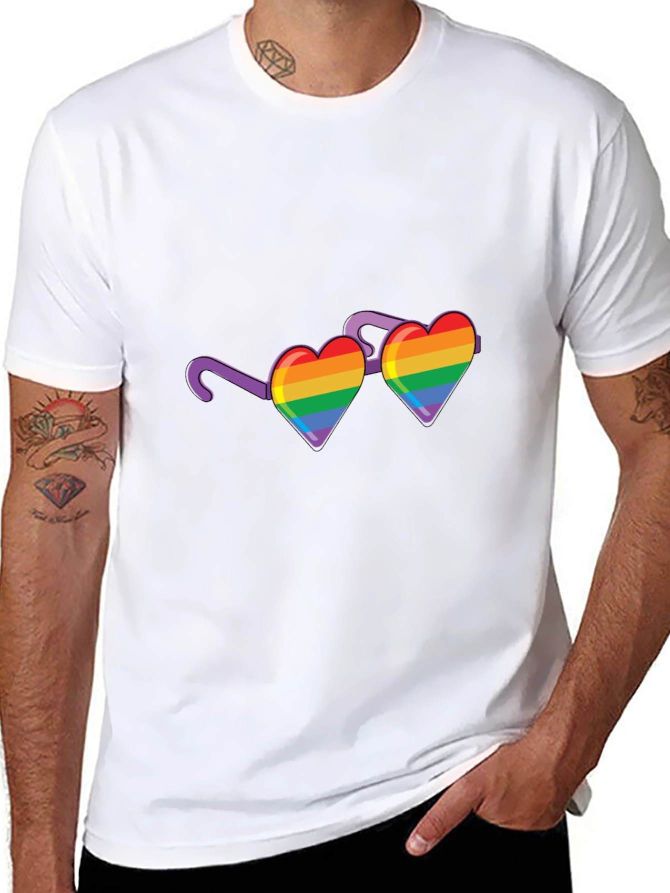 Heart Glasses Pride T-Shirt