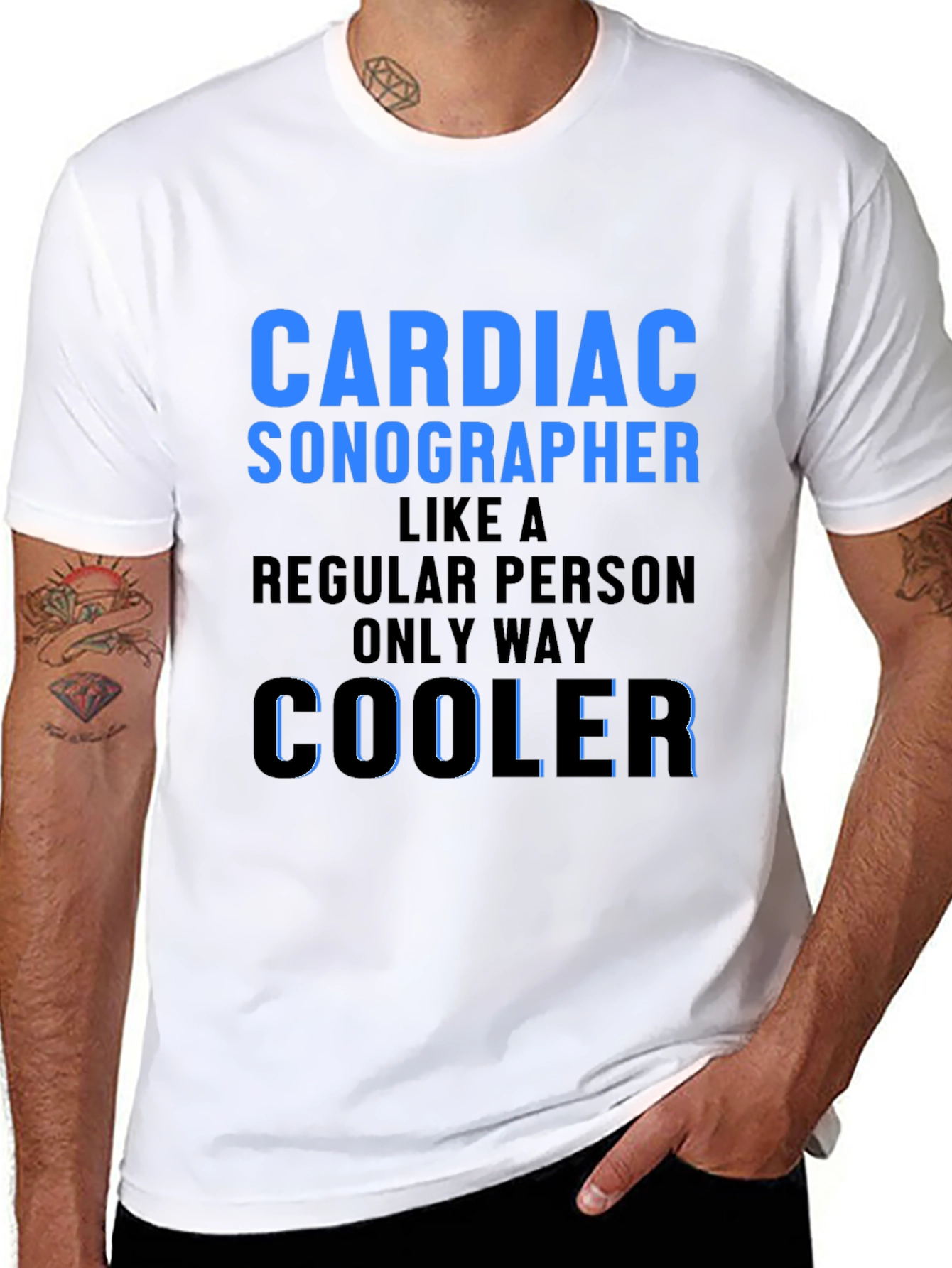 Cardiac Sonographer Cooler T-Shirt