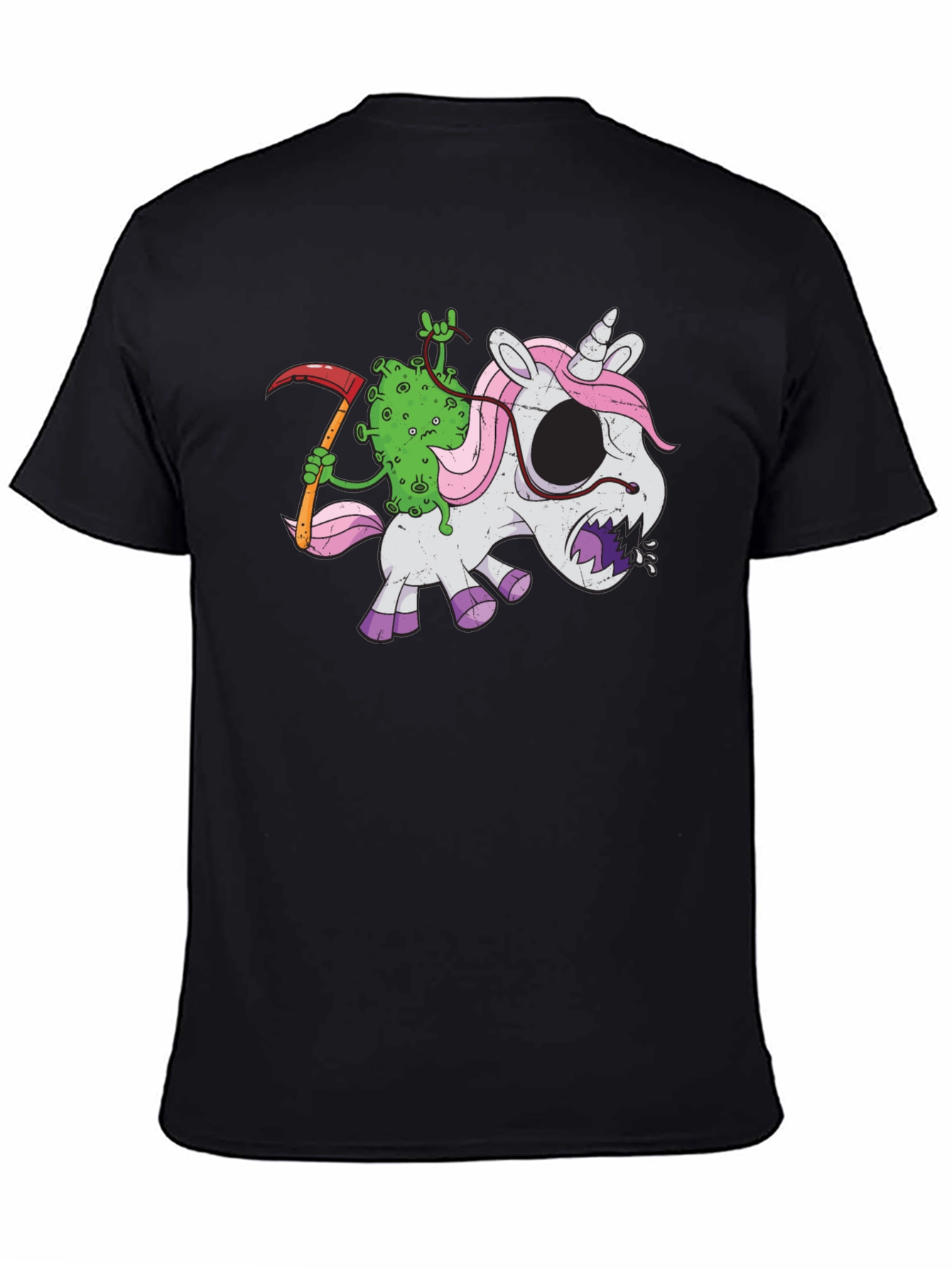 Grim Reaper Virus Unicorn T-Shirt