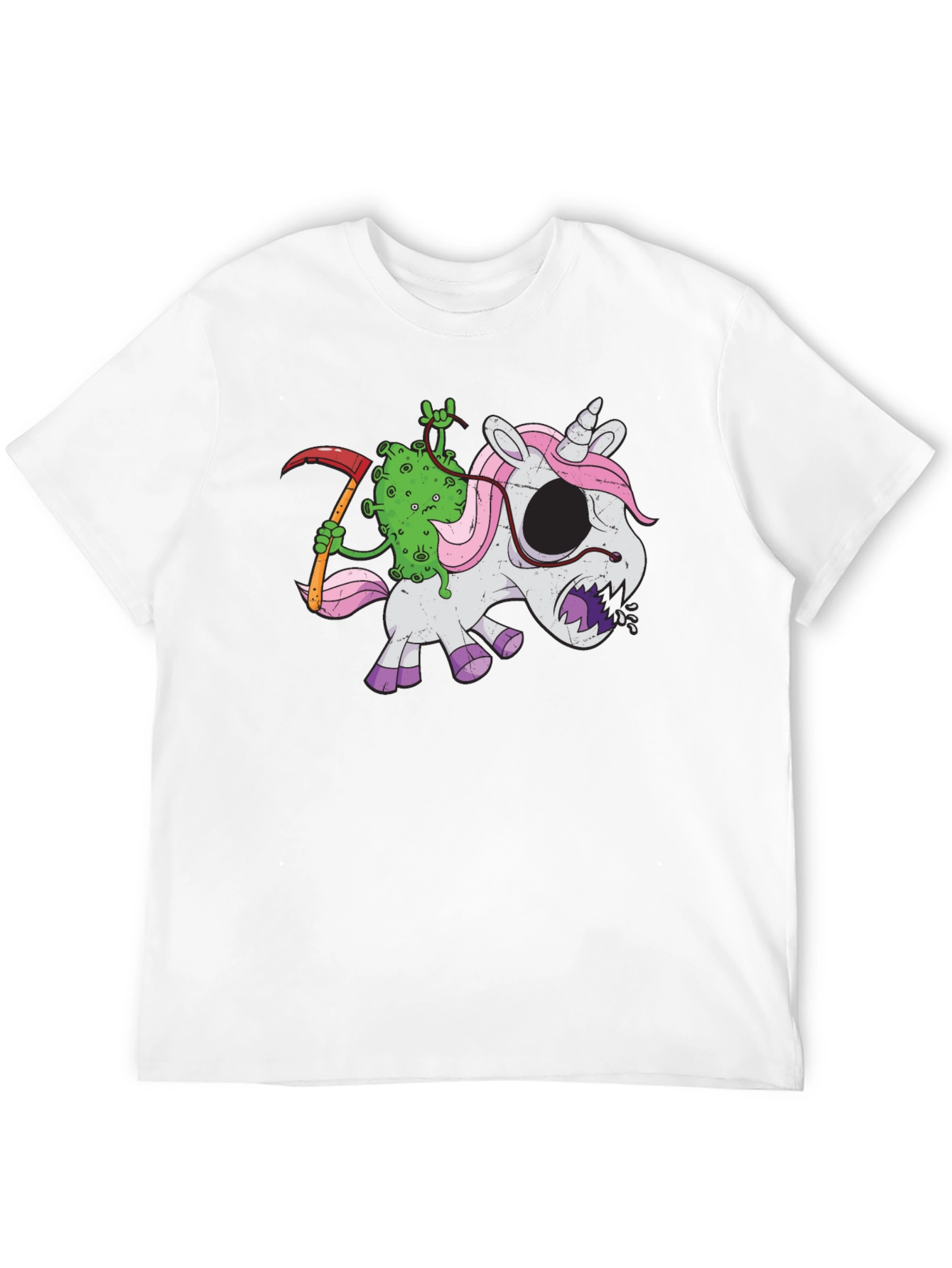Grim Reaper Virus Unicorn T-Shirt