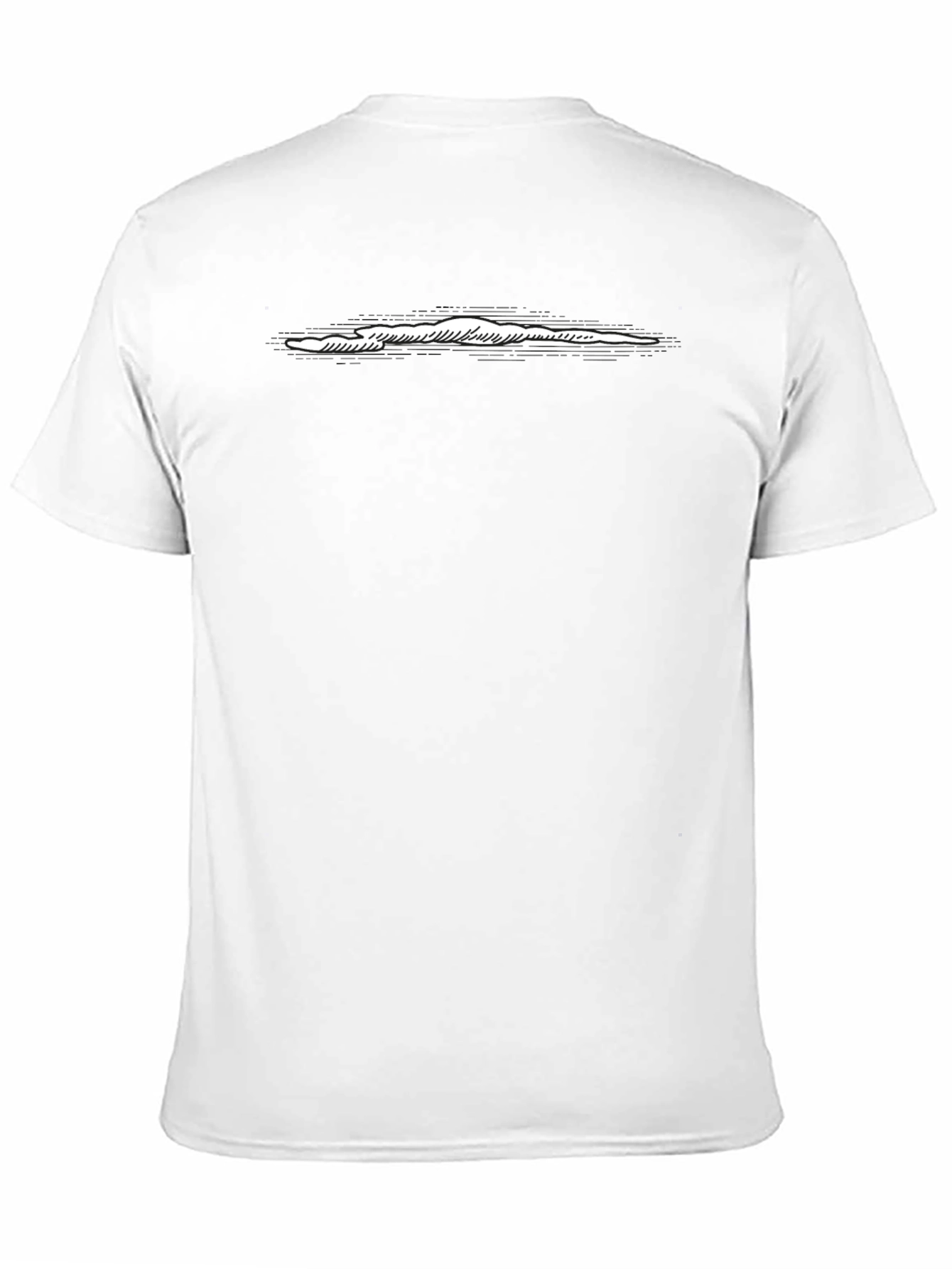Mens Black T-Shirt with Unique Graphic