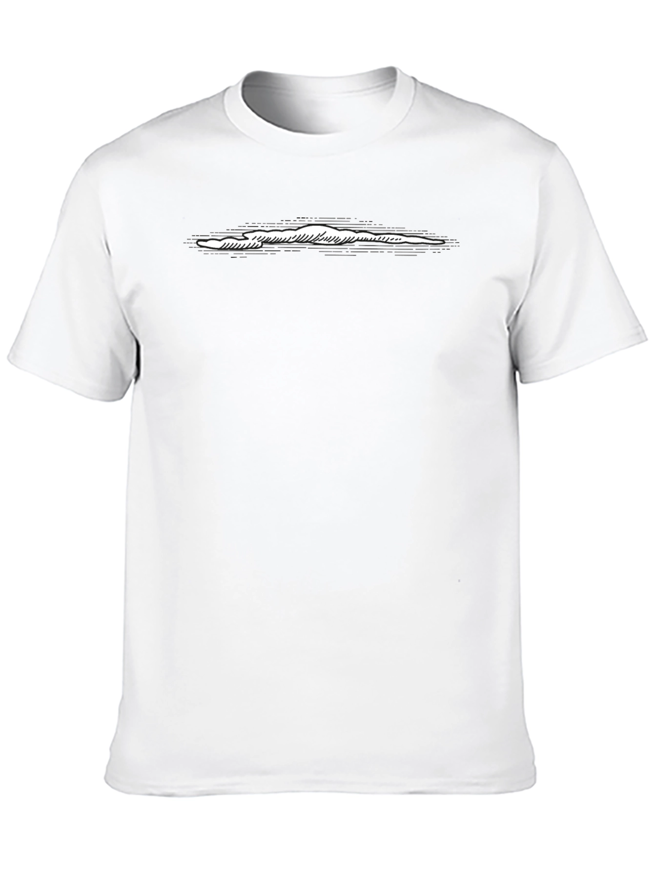 Mens Black T-Shirt with Unique Graphic