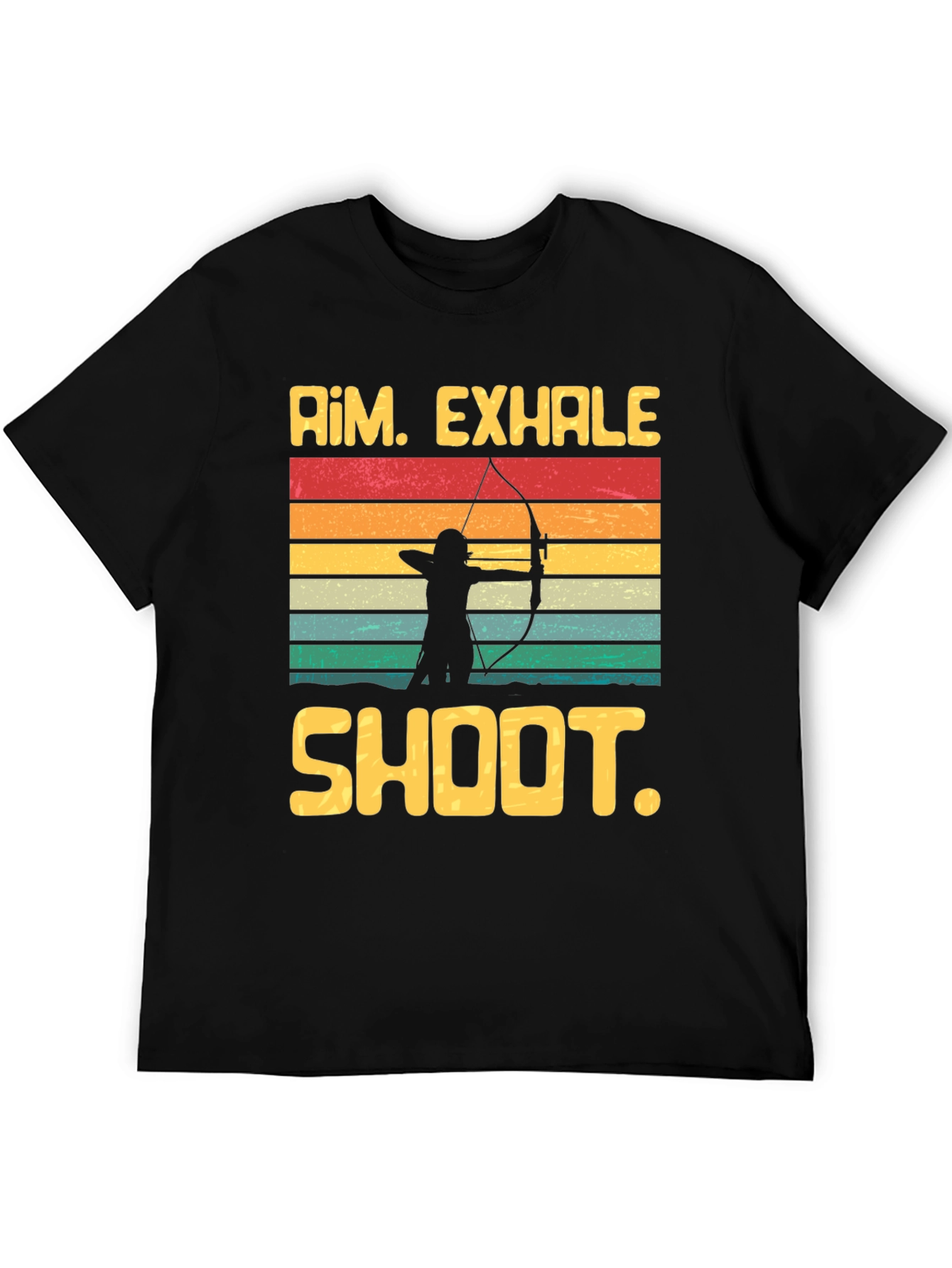Archery Graphic Tee - Aim Exhale Shoot T-Shirt