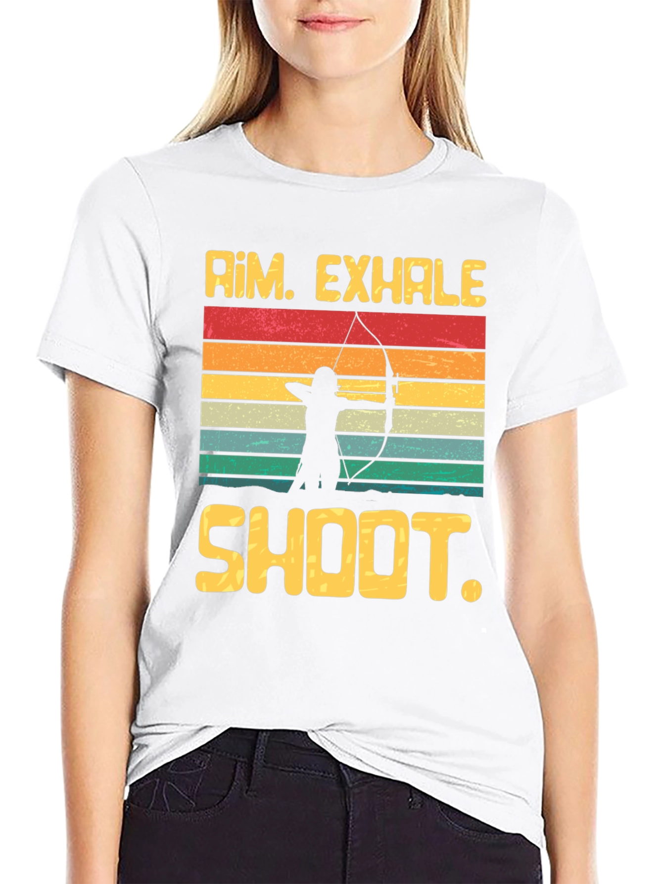Archery Graphic Tee - Aim Exhale Shoot T-Shirt