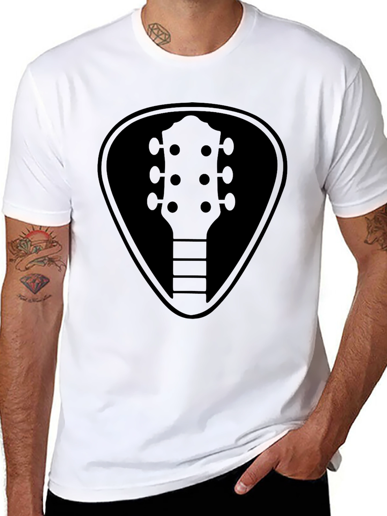 Guitar Pick T-Shirt - Musician Style