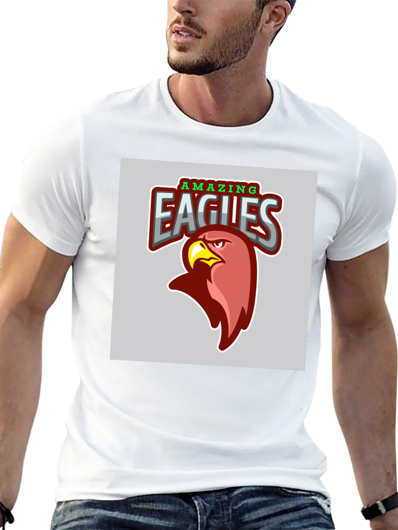 Amazing Eagles Graphic T-Shirt - Bold Design