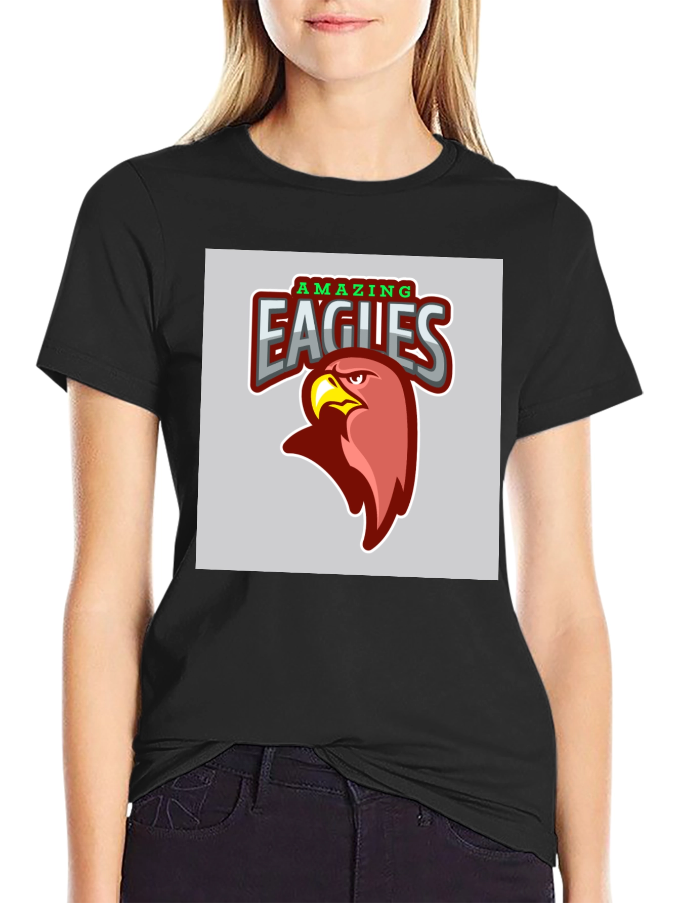 Amazing Eagles Graphic T-Shirt - Bold Design