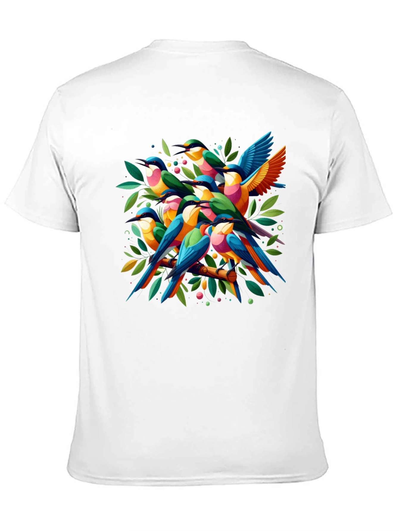 Vibrant Bird Graphic Tee - Nature Lovers T-Shirt