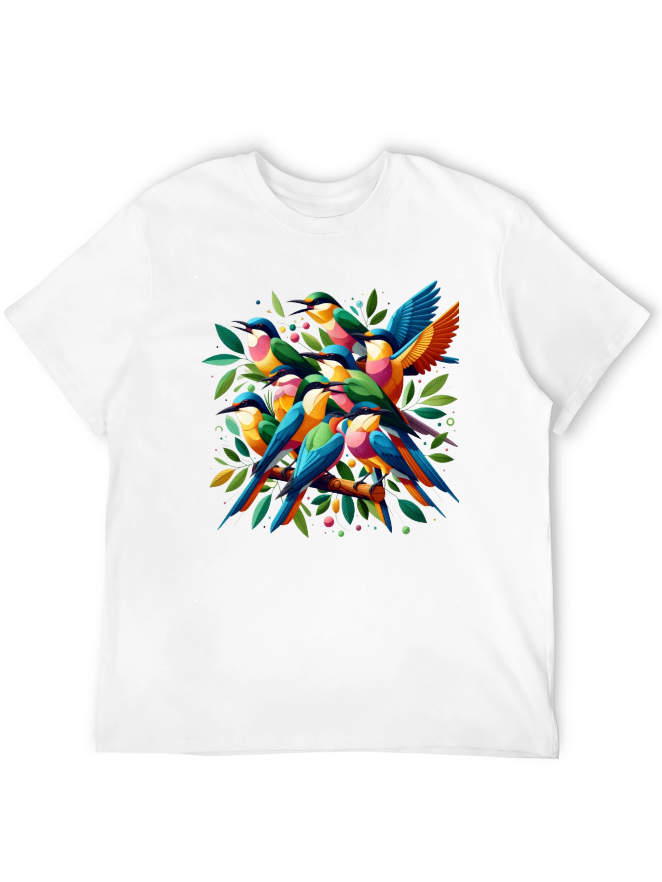 Vibrant Bird Graphic Tee - Nature Lovers T-Shirt