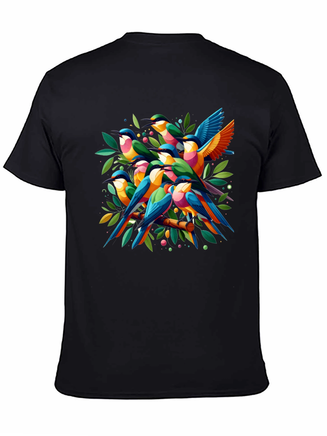 Vibrant Bird Graphic Tee - Nature Lovers T-Shirt