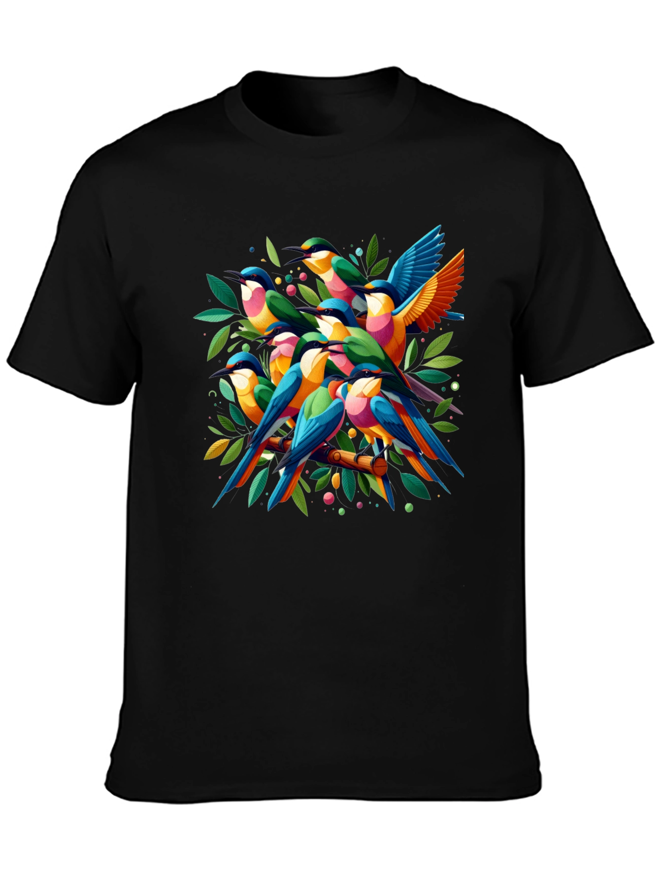 Vibrant Bird Graphic Tee - Nature Lovers T-Shirt