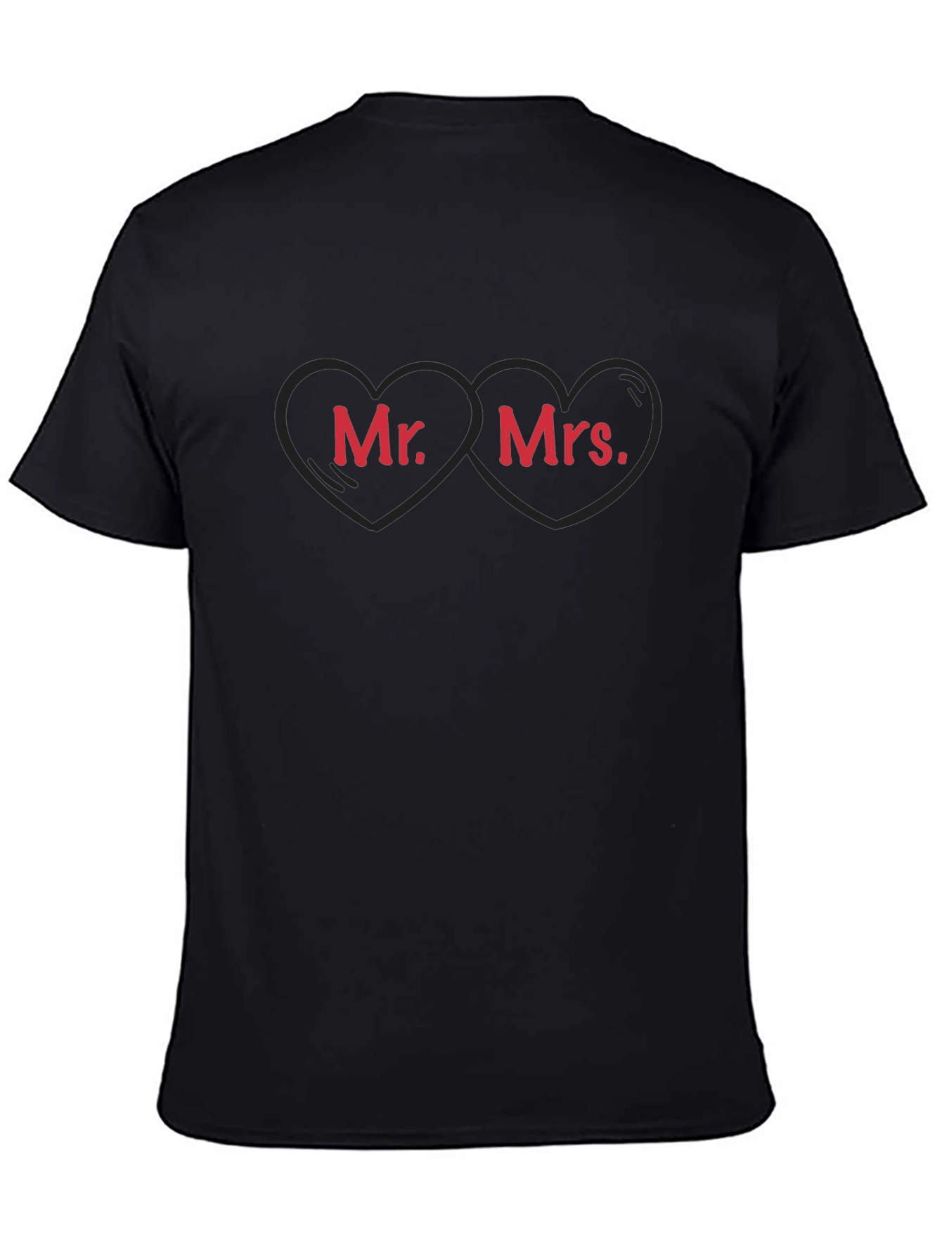 Mr. and Mrs. Heart T-Shirt - Wedding Couple Tee