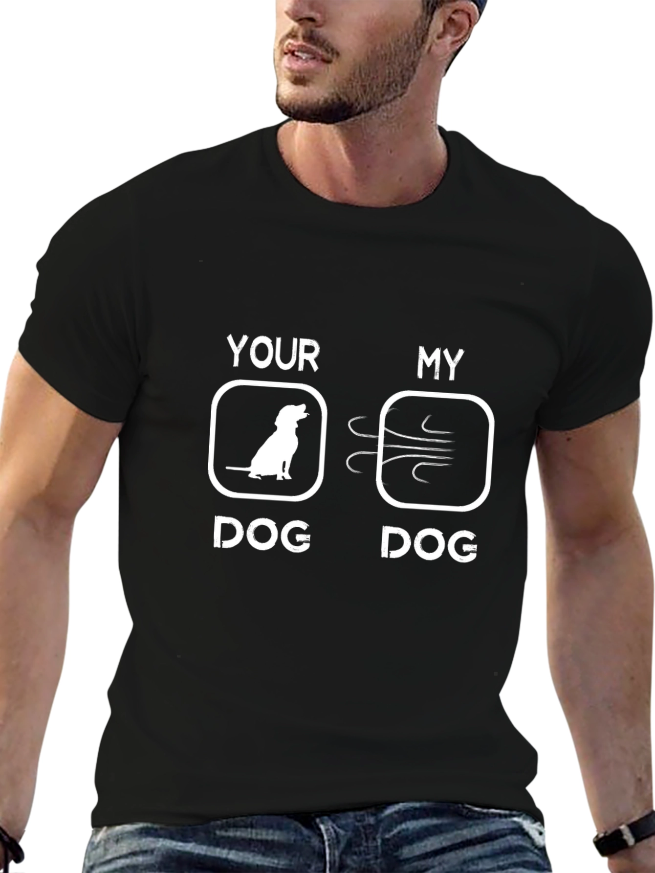 Funny Dog T-Shirt - Your Dog vs My Dog