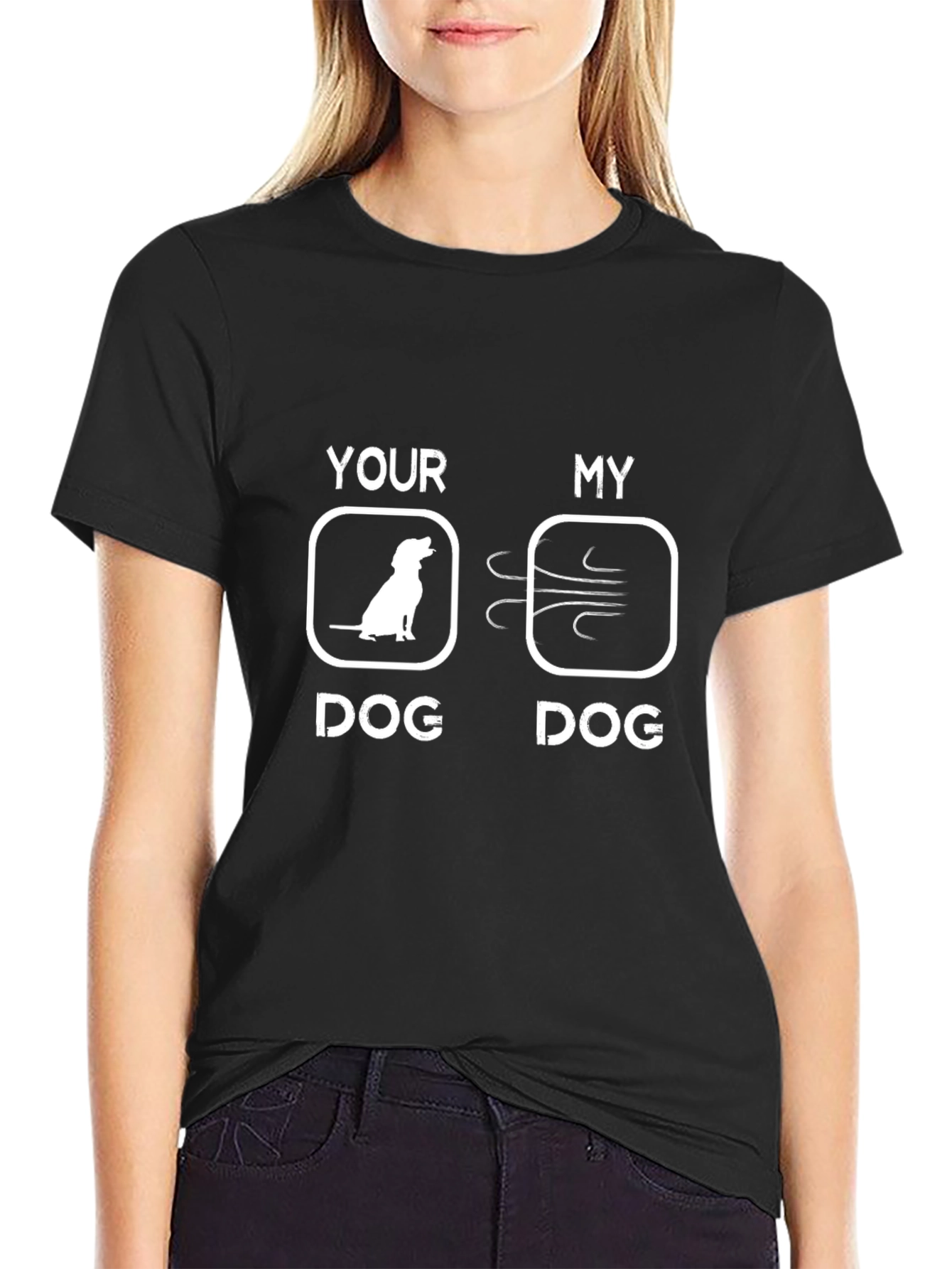 Funny Dog T-Shirt - Your Dog vs My Dog
