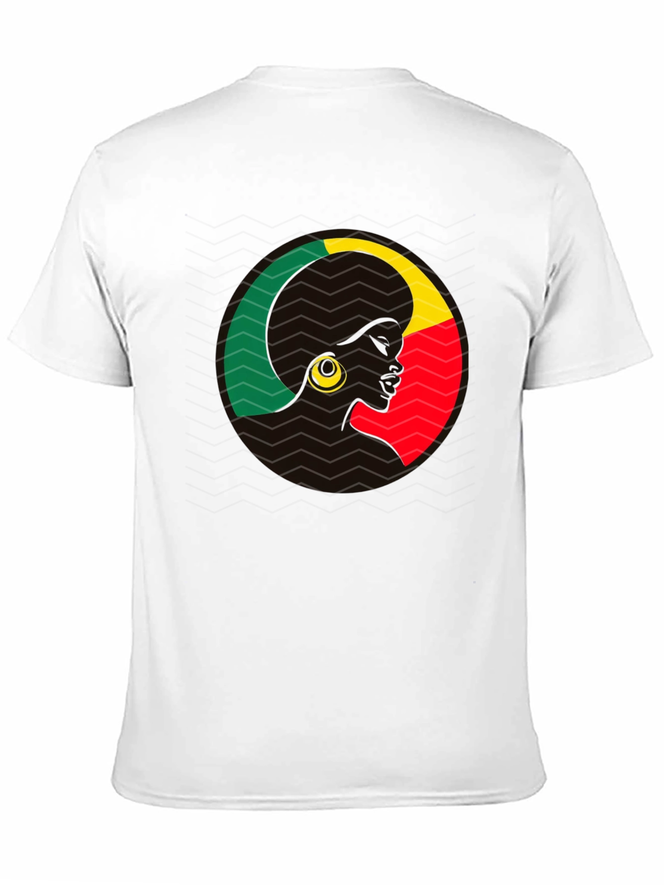 Benin Afro Silhouette Tee - Black