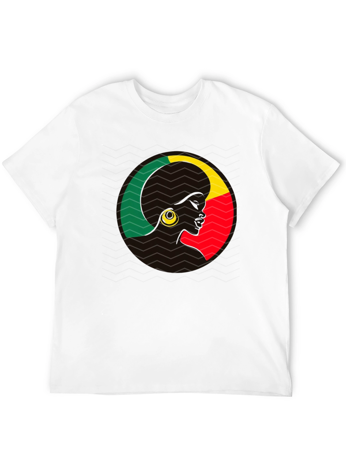 Benin Afro Silhouette Tee - Black